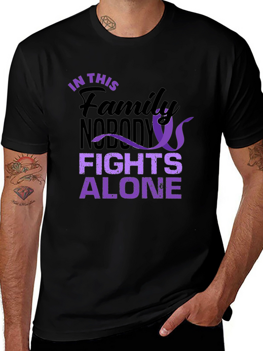 In This Family Nobody Fights Alone T-Shirt