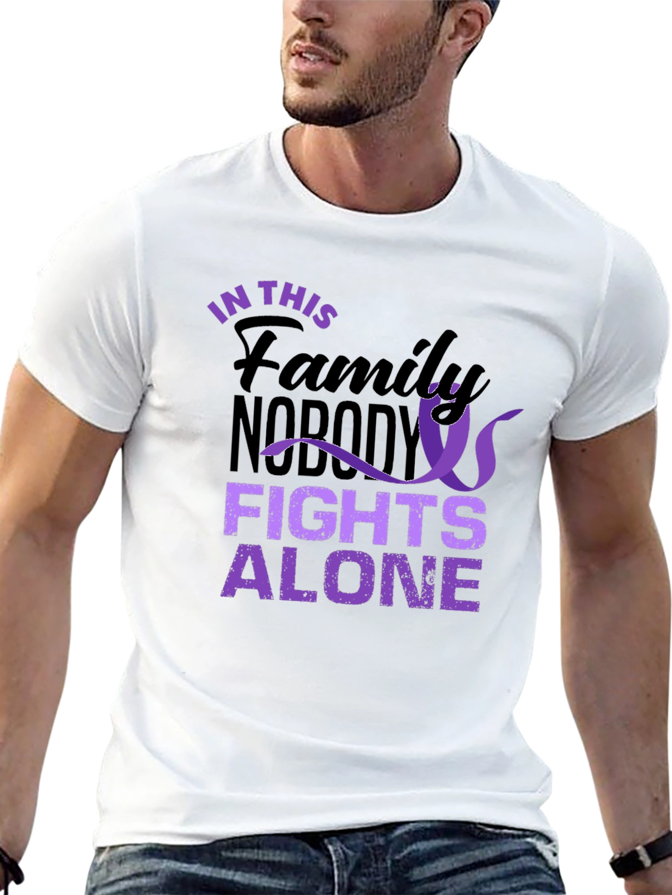 In This Family Nobody Fights Alone T-Shirt