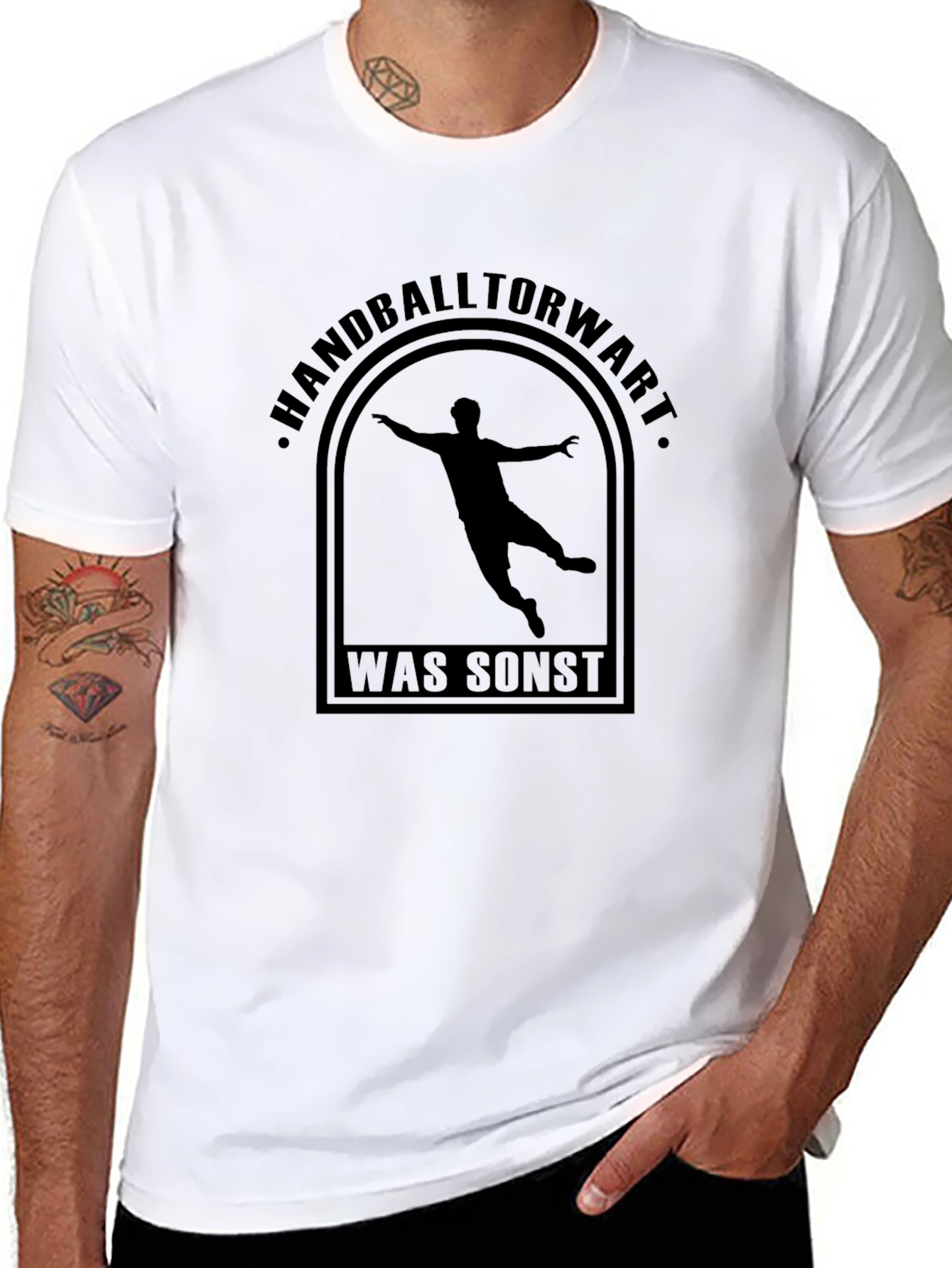 Handball Goalie T-Shirt - Was Sonst Design