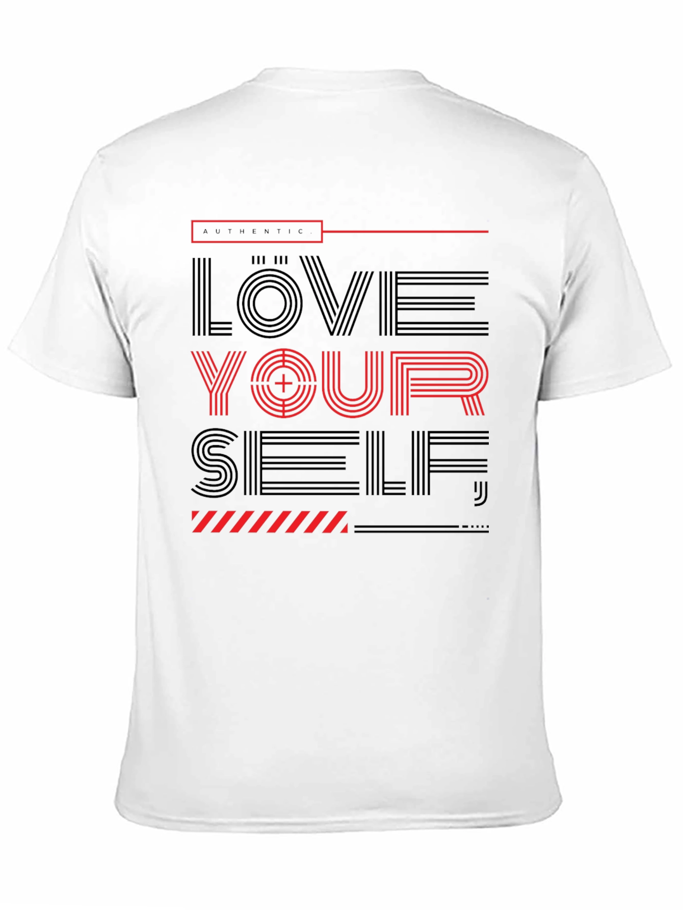 Love Yourself Graphic Print T-Shirt - Casual Wear