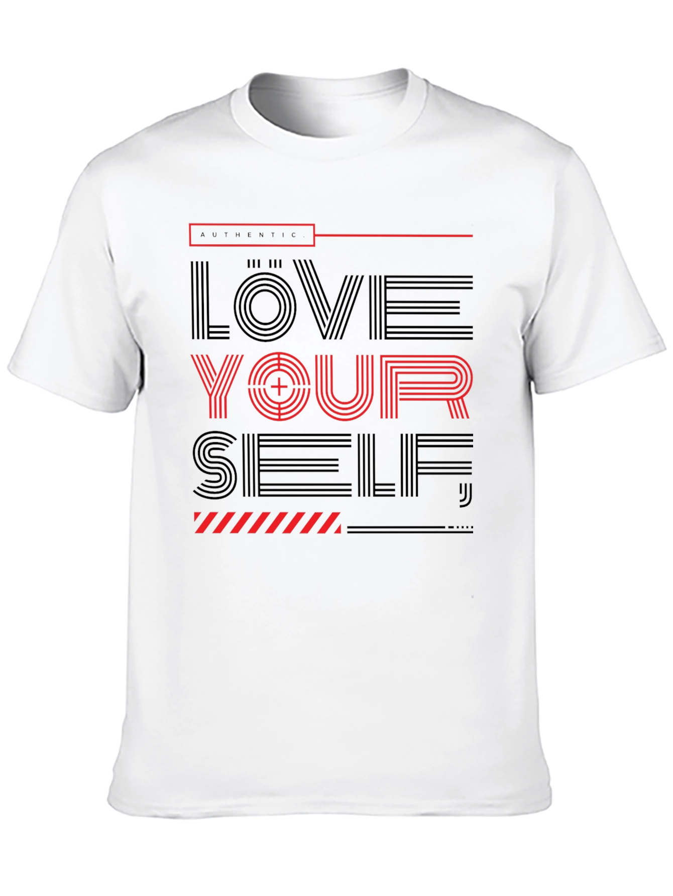 Love Yourself Graphic Print T-Shirt - Casual Wear