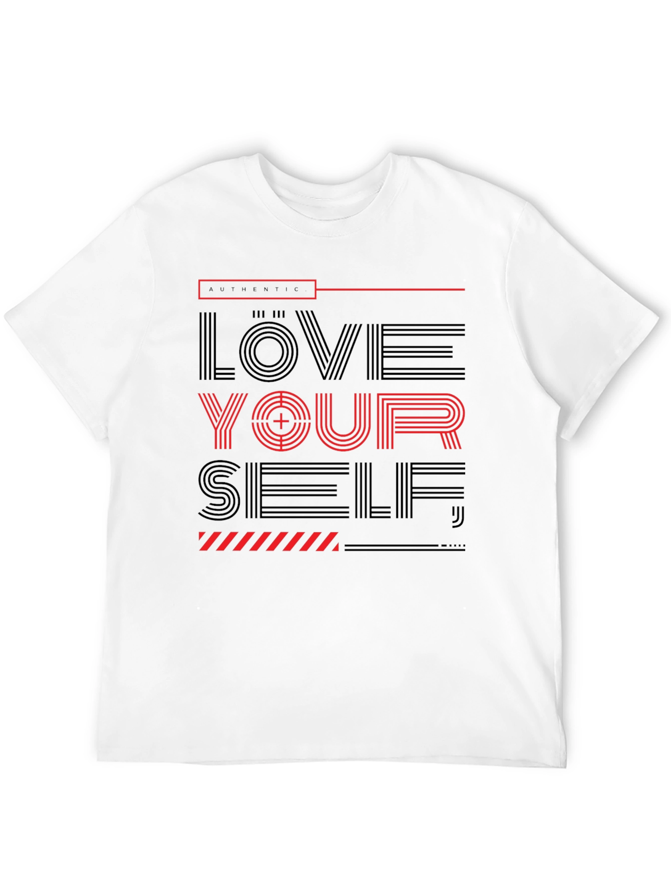 Love Yourself Graphic Print T-Shirt - Casual Wear