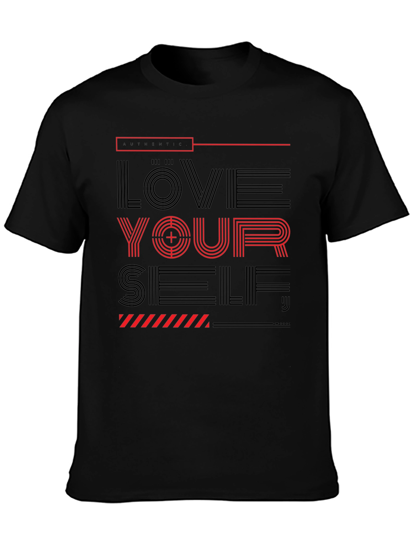 Love Yourself Graphic Print T-Shirt - Casual Wear