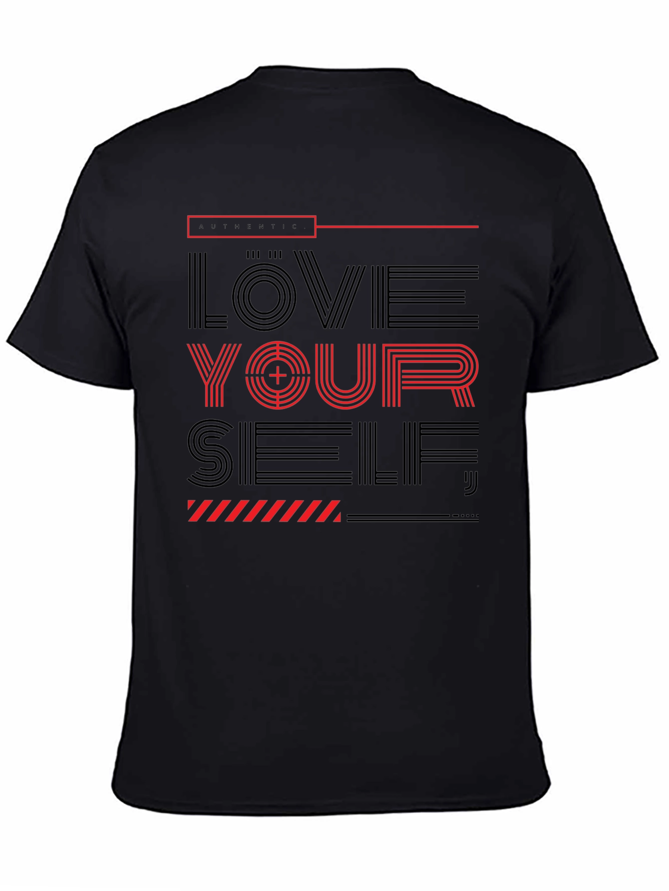 Love Yourself Graphic Print T-Shirt - Casual Wear