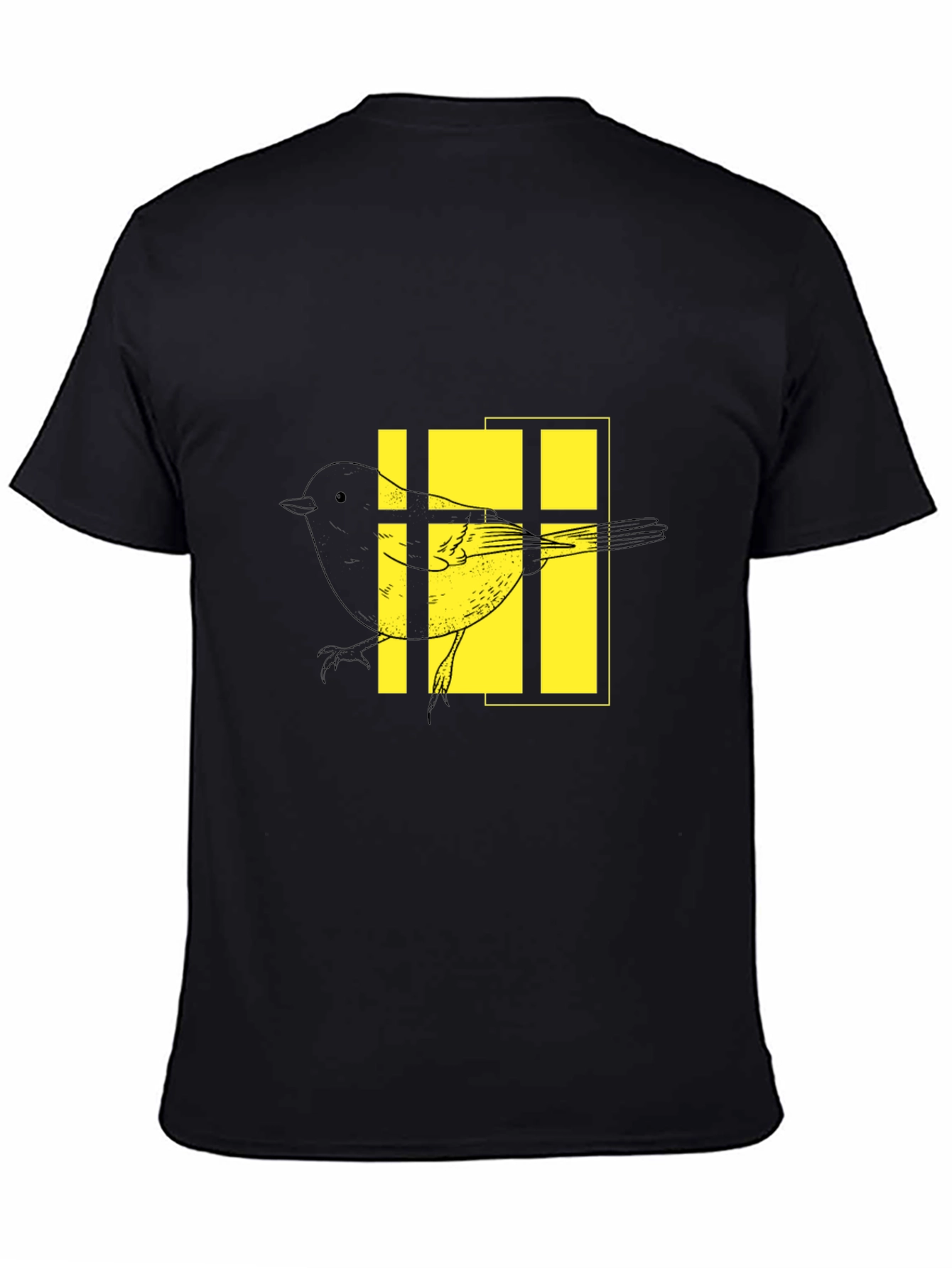 Bird in a Cage Graphic Tee - Black