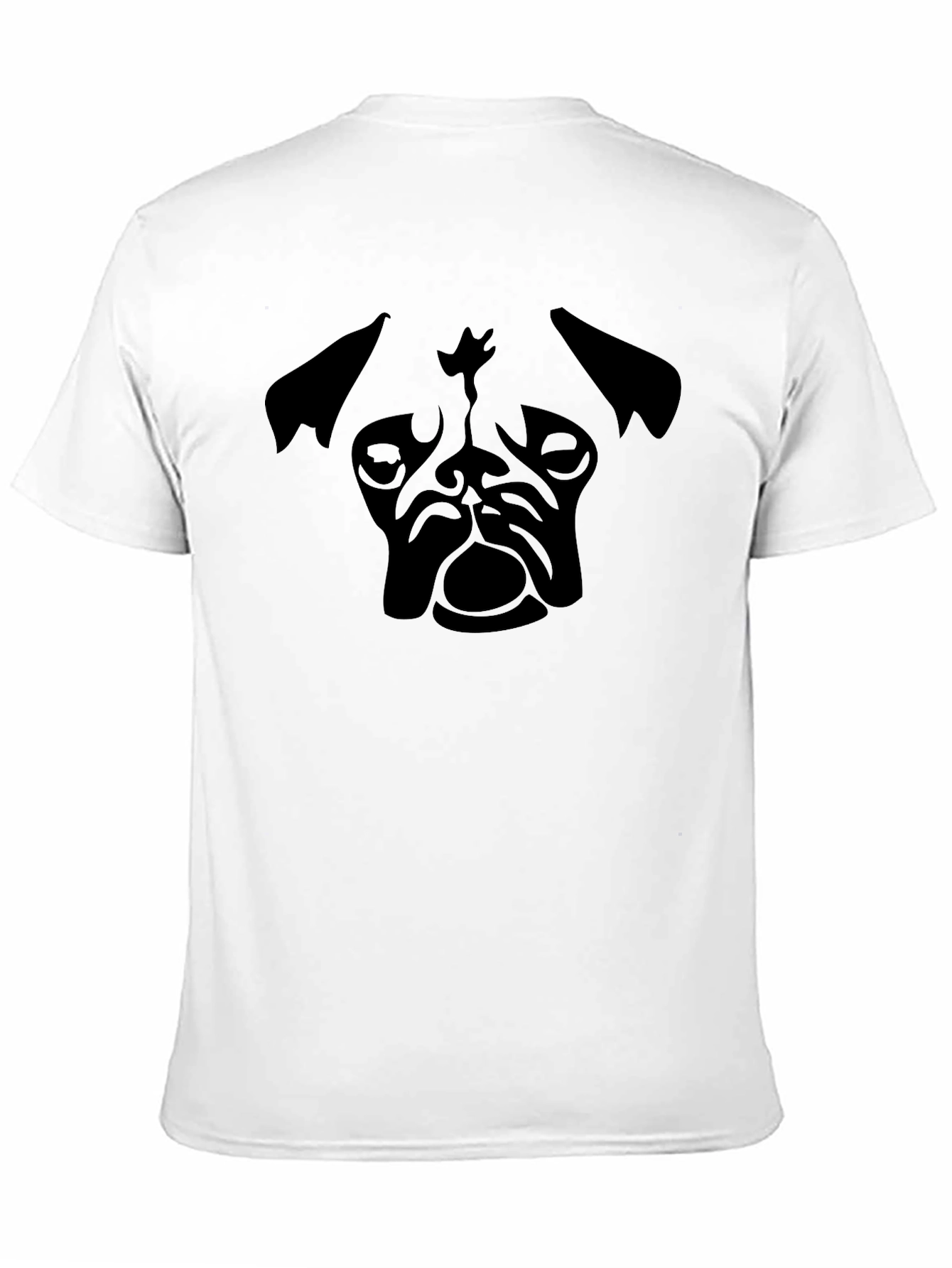 Pug Graphic Print Crew Neck T-Shirt