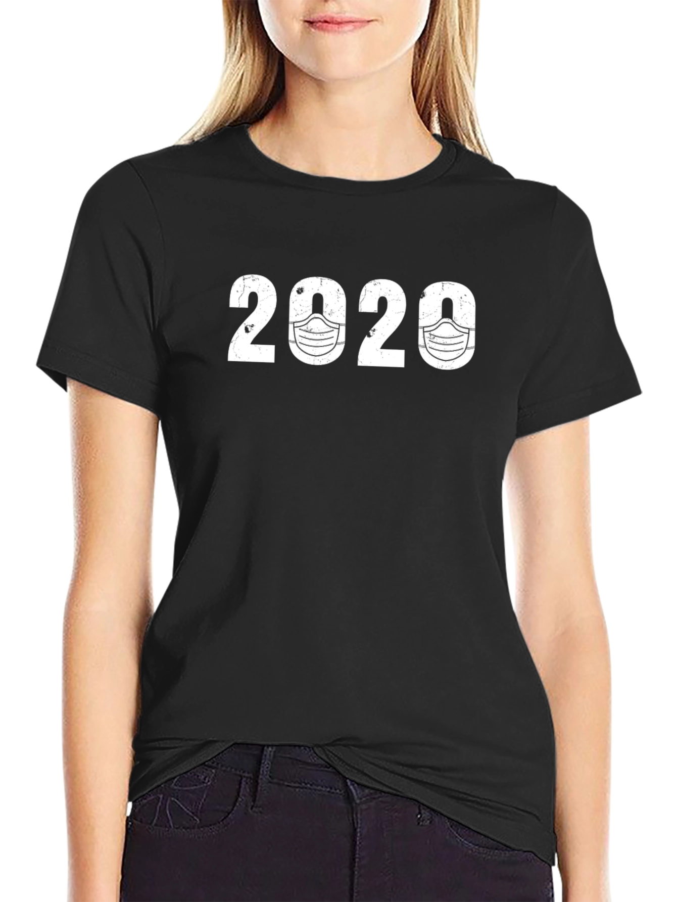 2020 Masked Year Graphic Tee - Novelty T-Shirt