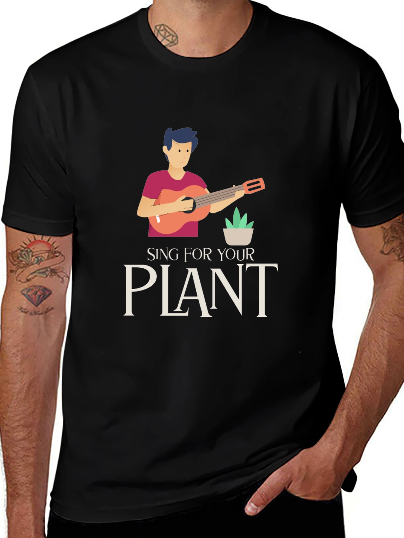 Sing For Your Plant Graphic T-Shirt