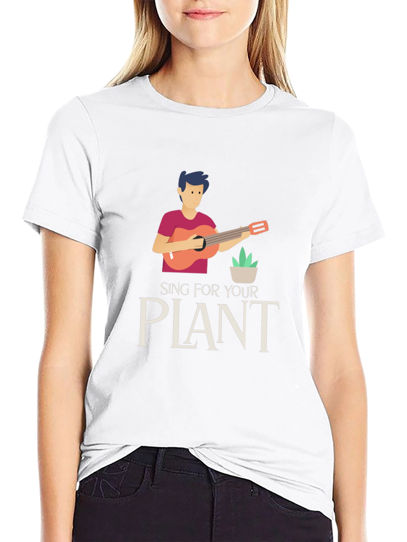 Sing For Your Plant Graphic T-Shirt