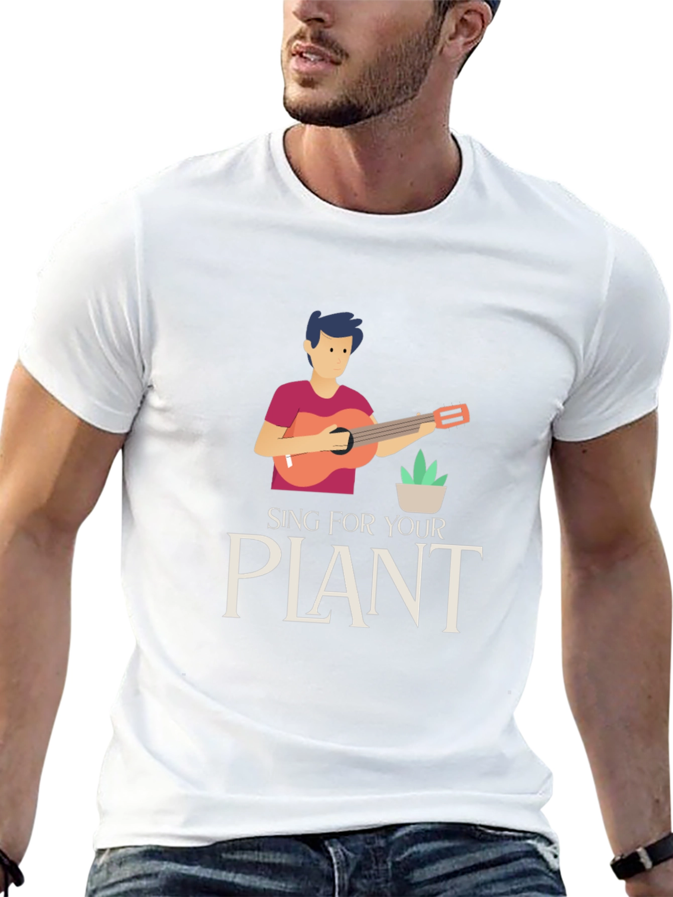Sing For Your Plant Graphic T-Shirt