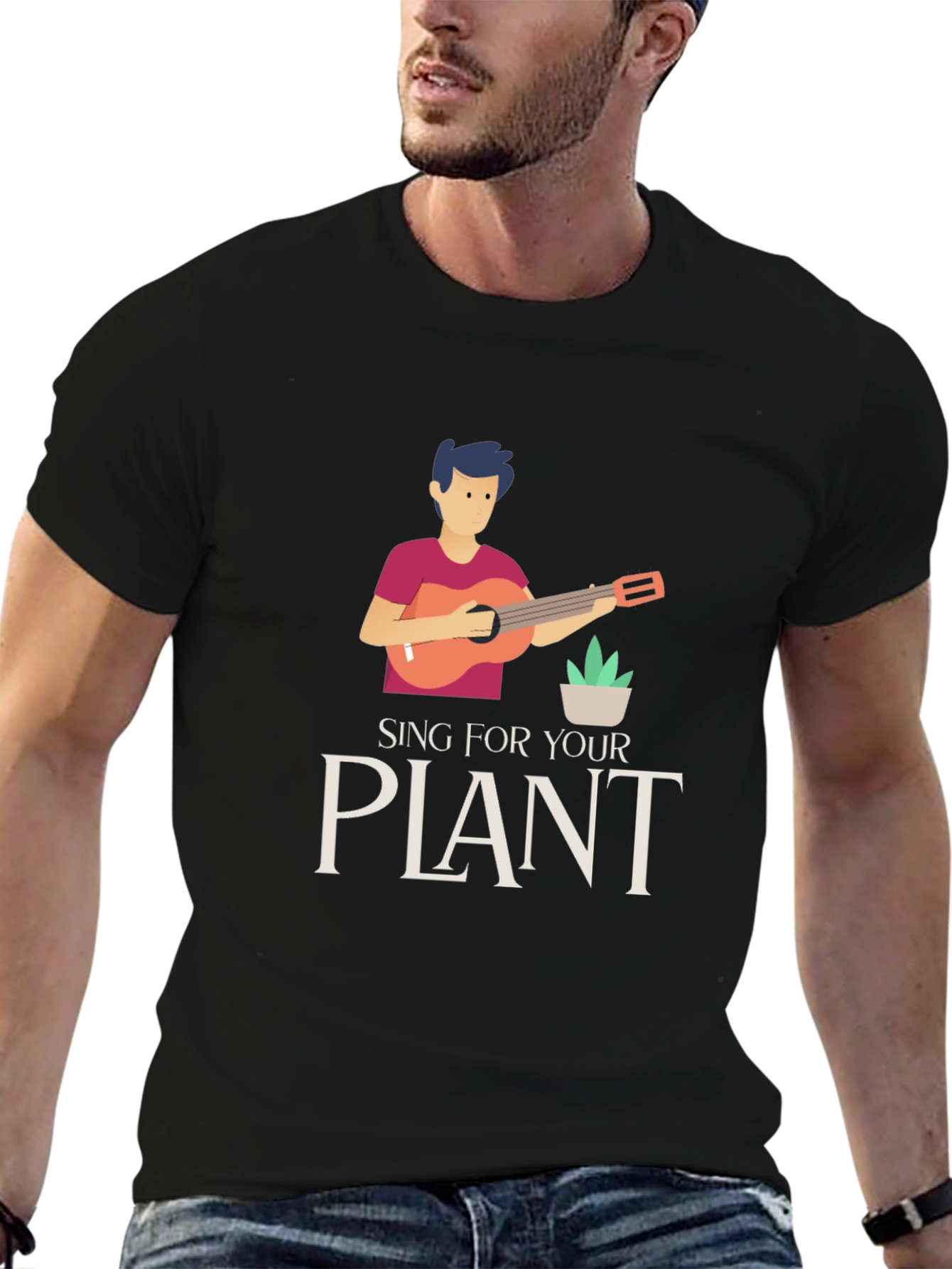 Sing For Your Plant Graphic T-Shirt