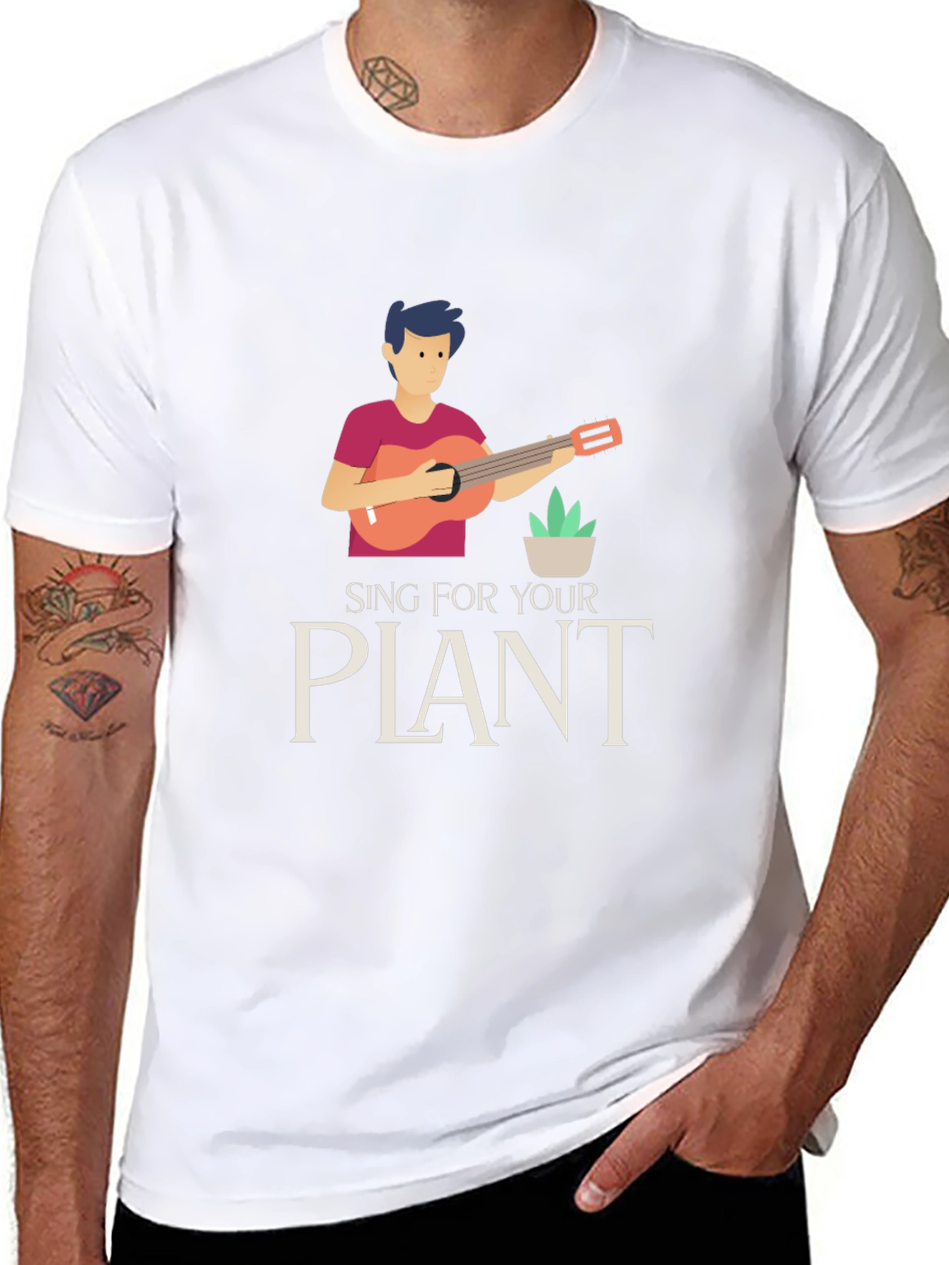 Sing For Your Plant Graphic T-Shirt