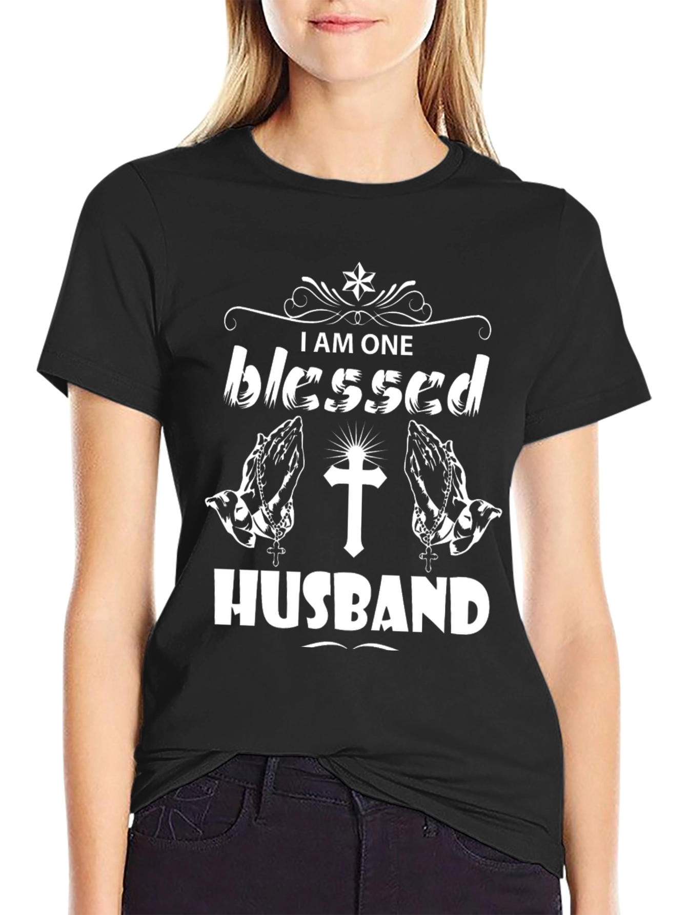 Blessed Husband T-Shirt - Religious Graphic Tee