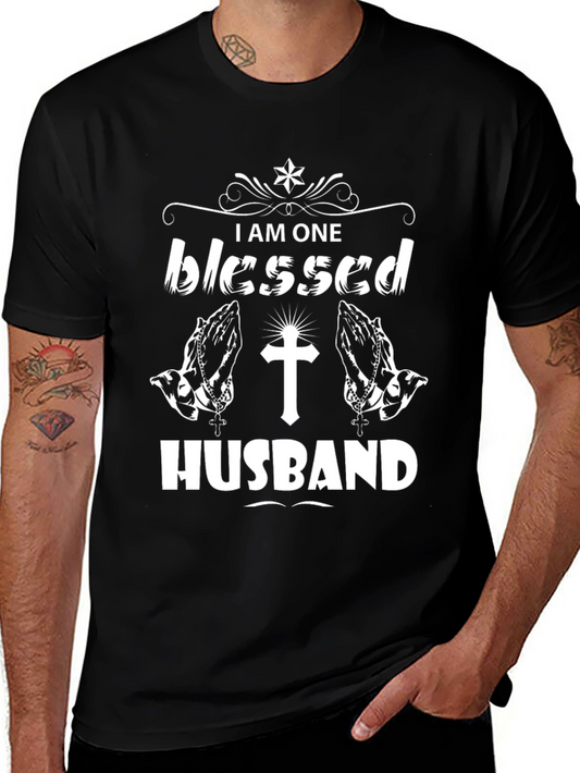 Blessed Husband T-Shirt - Religious Graphic Tee