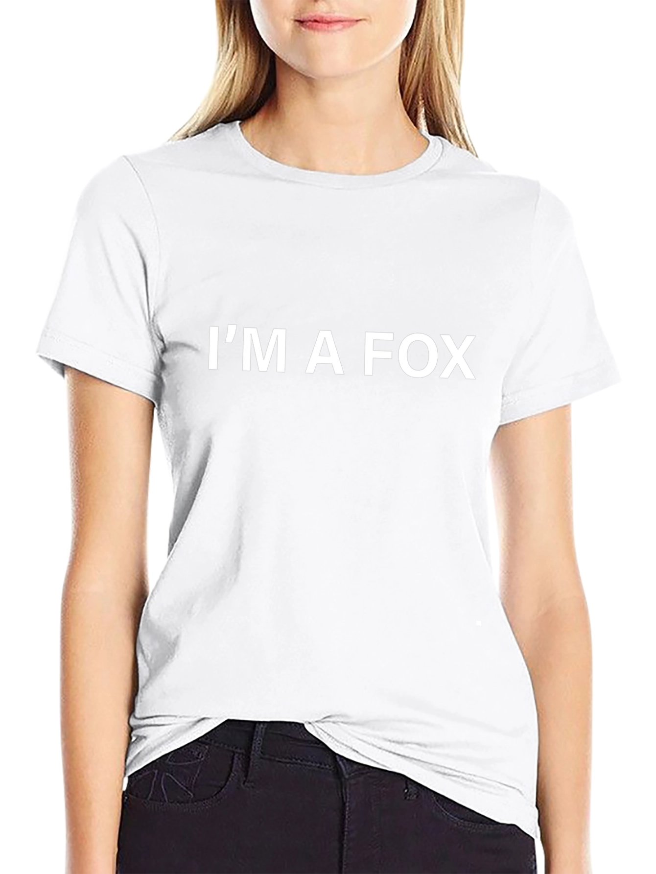 Im A Fox Graphic Print Mens Black T-Shirt