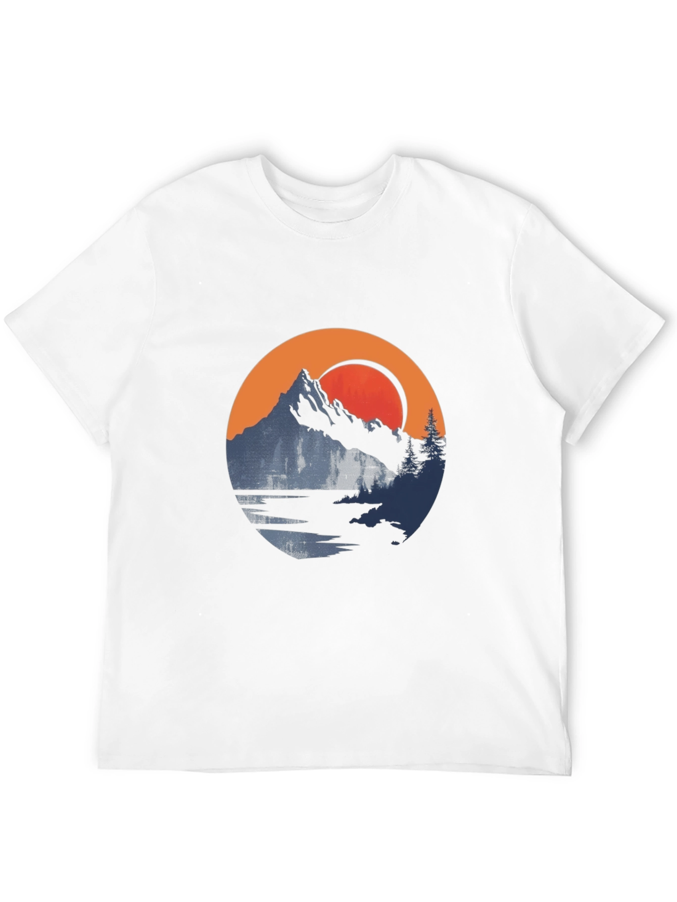Mountain Sunset Graphic Tee - Nature Adventure Shirt