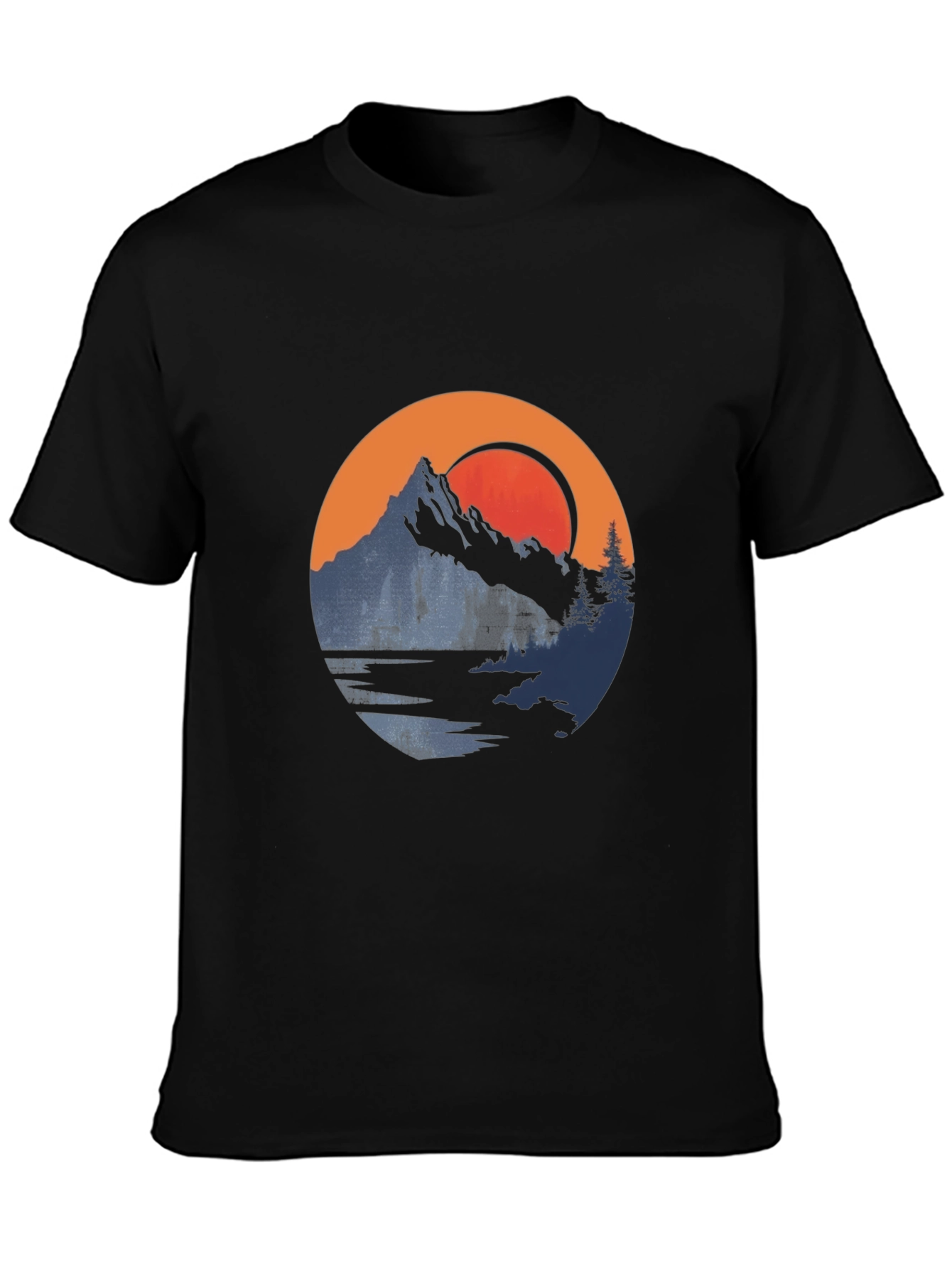 Mountain Sunset Graphic Tee - Nature Adventure Shirt