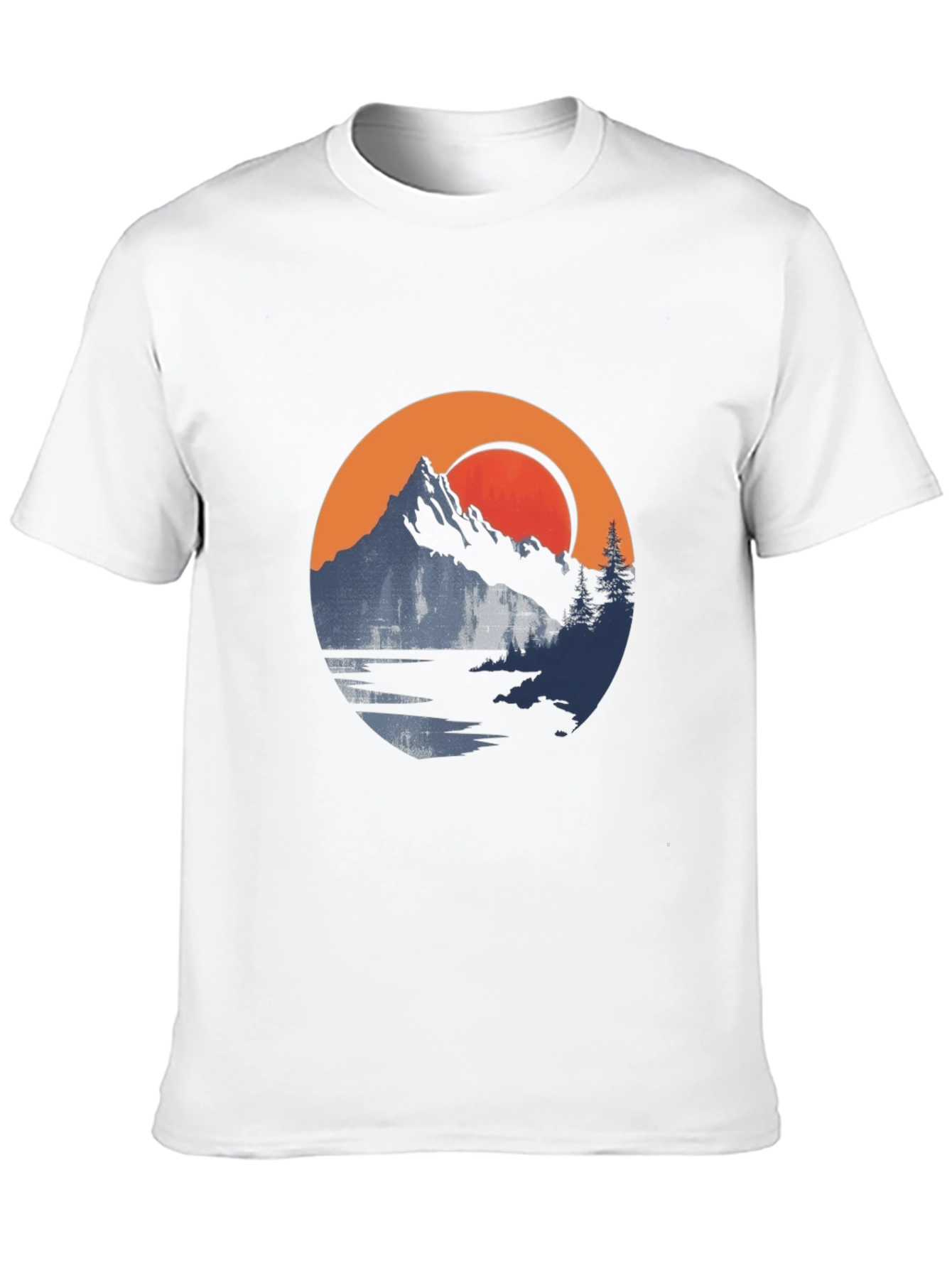 Mountain Sunset Graphic Tee - Nature Adventure Shirt