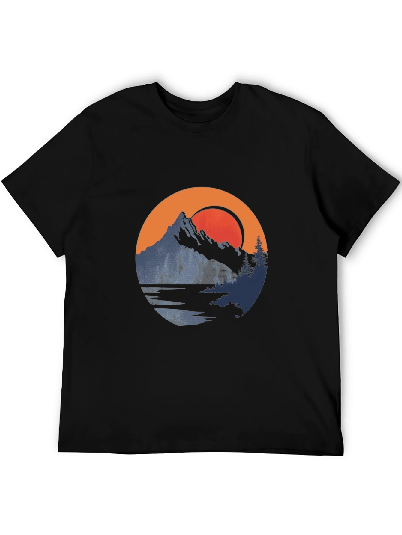 Mountain Sunset Graphic Tee - Nature Adventure Shirt