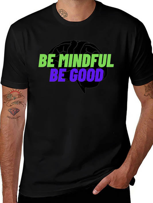 Mindful & Good Black Graphic Tee