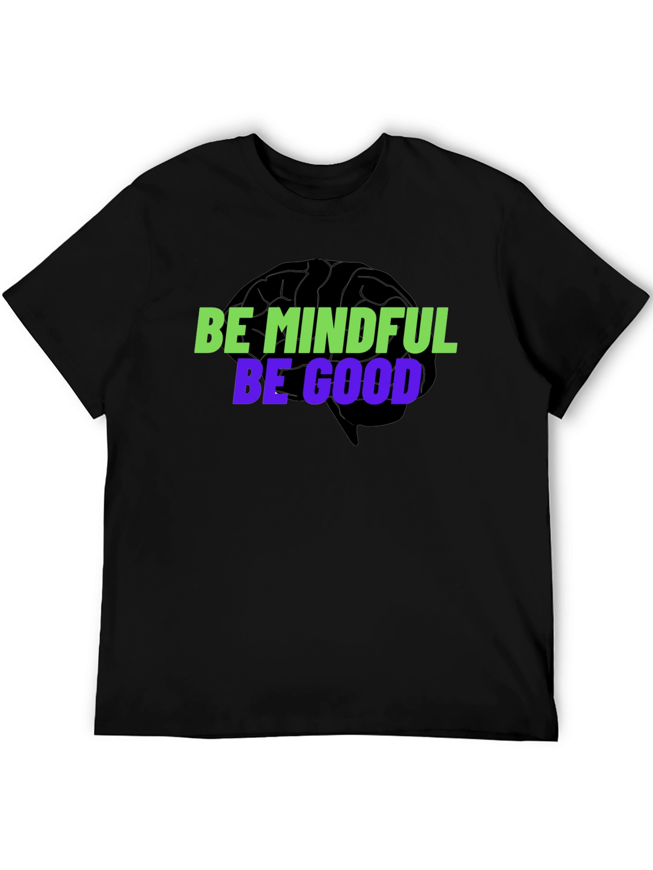 Mindful & Good Black Graphic Tee