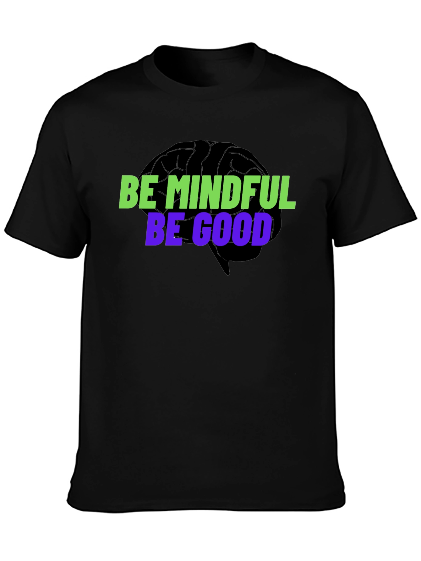 Mindful & Good Black Graphic Tee