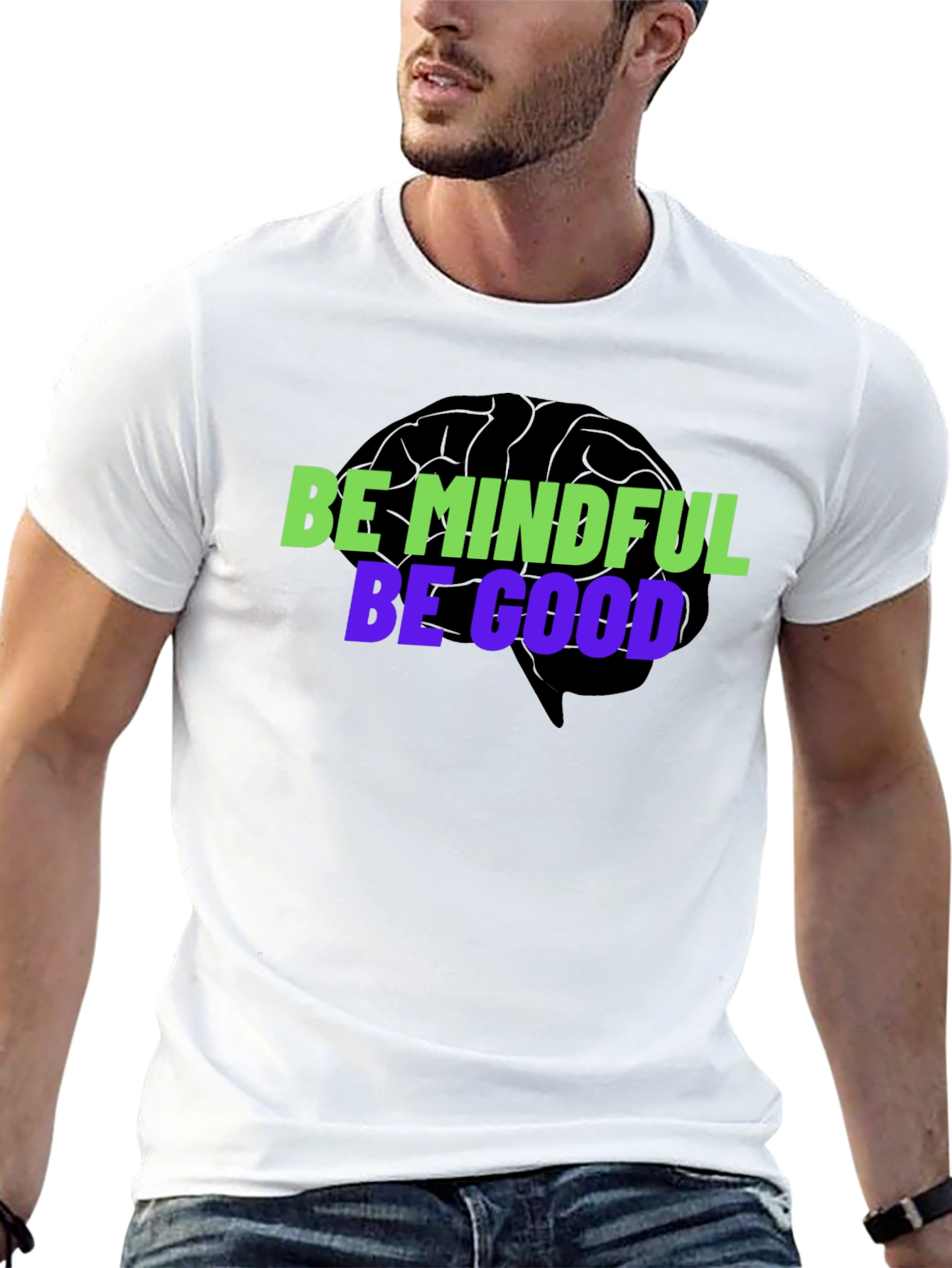 Mindful & Good Black Graphic Tee