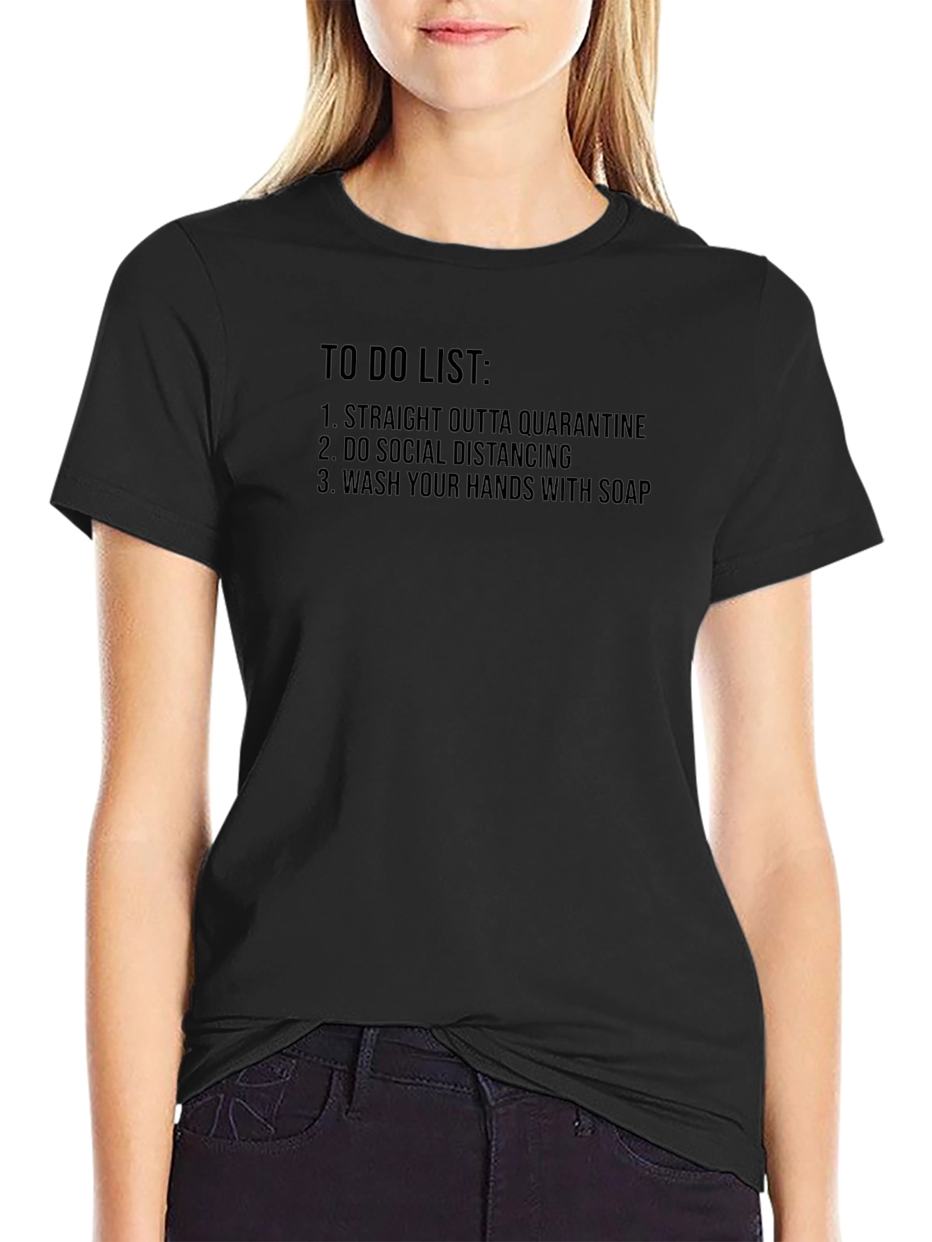 Quarantine To-Do List Graphic T-Shirt