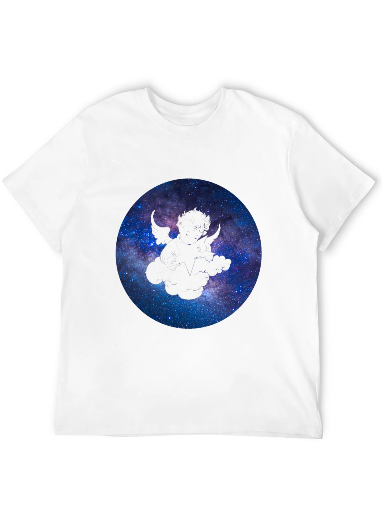 Galaxy Wings Graphic Black Tee