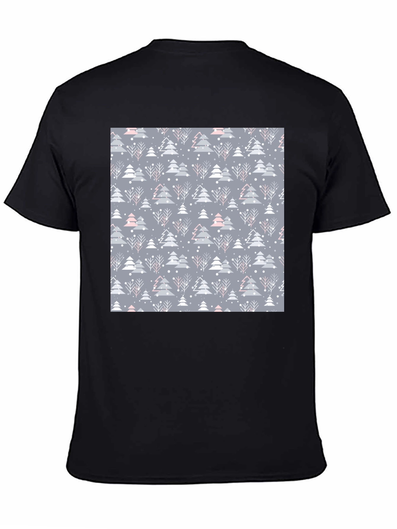 Festive Winter Tree Pattern T-Shirt