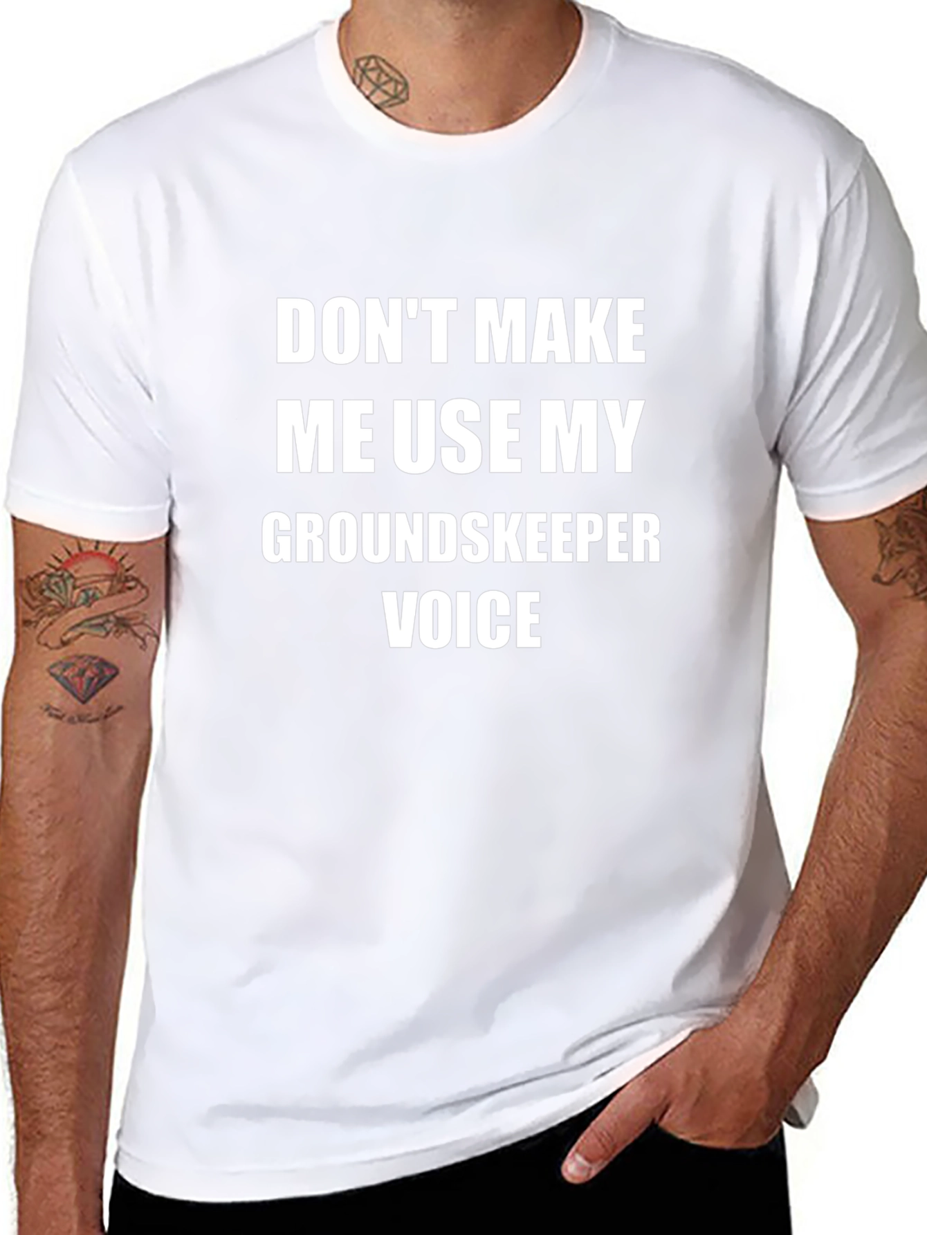 Groundskeeper Voice T-Shirt Funny Job Gift