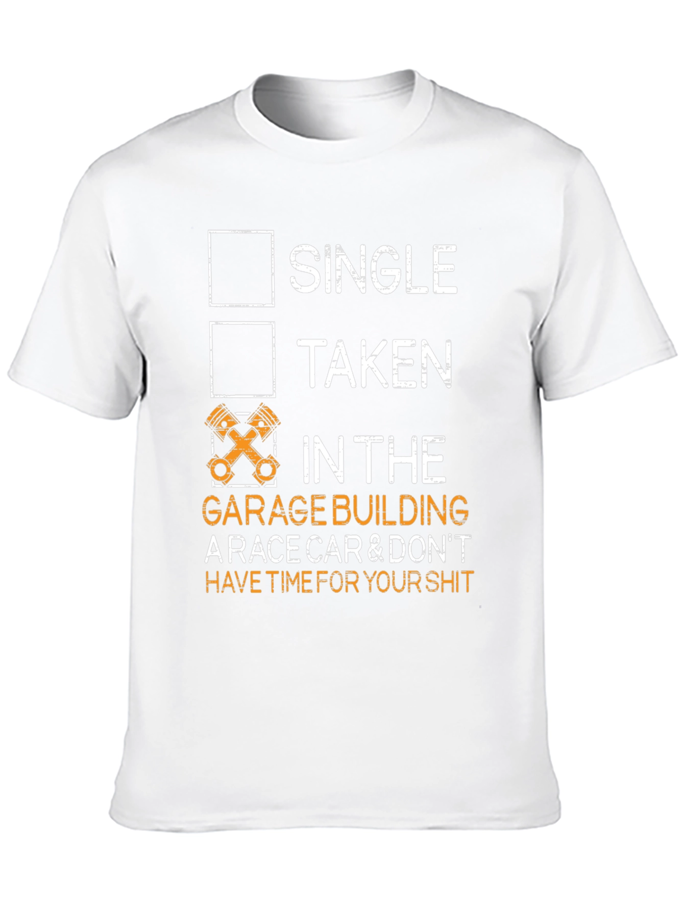 Single Taken Garage Race Car T-Shirt