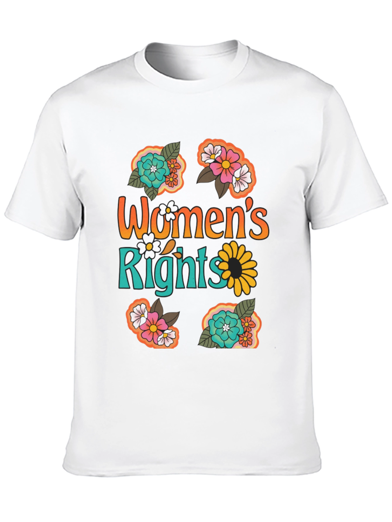 Womens Rights Floral Graphic Tee