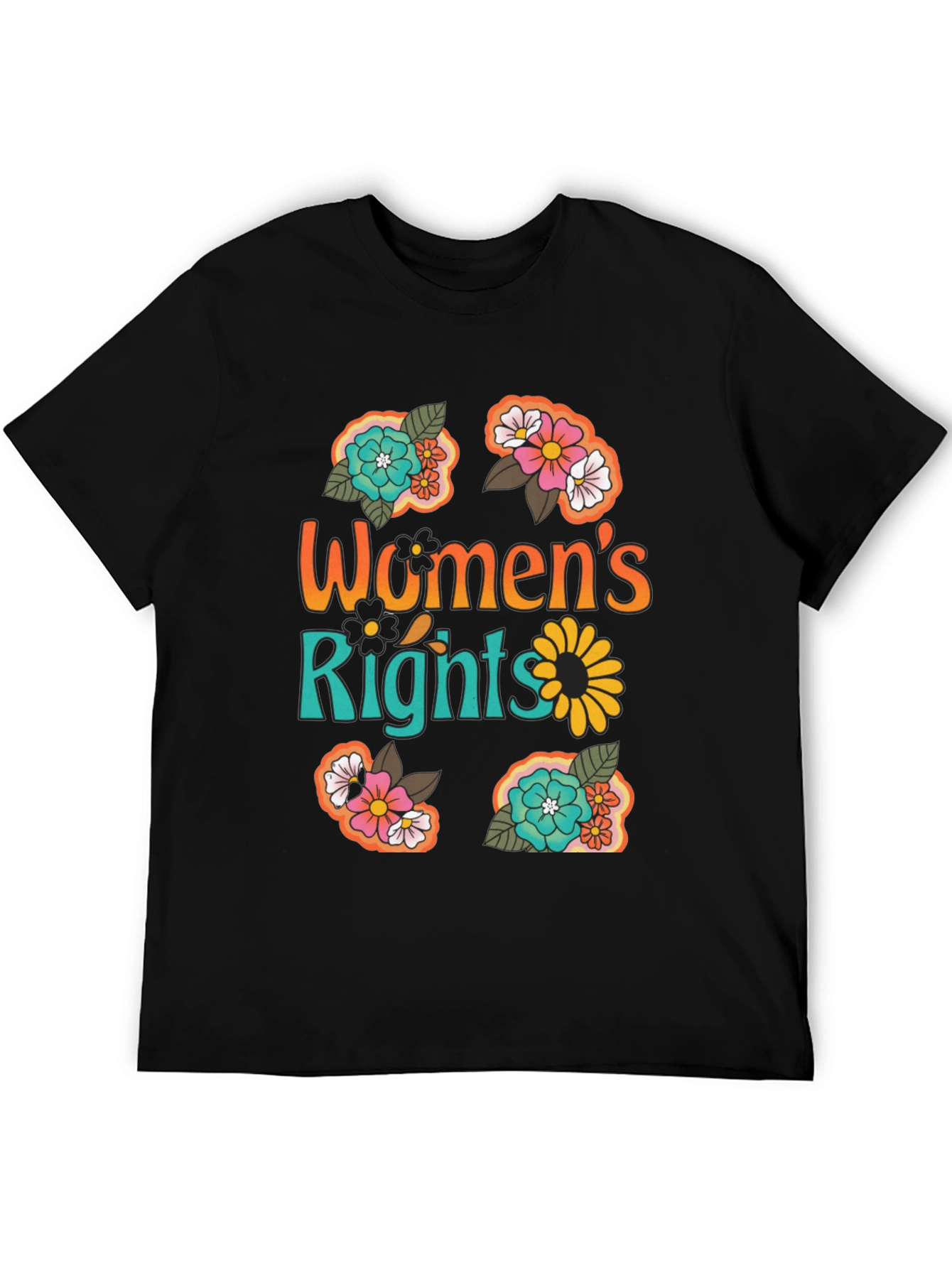 Womens Rights Floral Graphic Tee