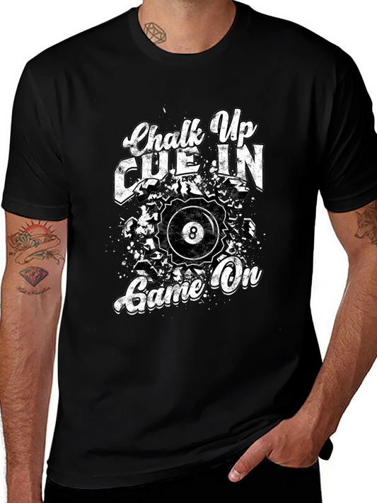Chalk Up Cue In Game On Billiards T-Shirt