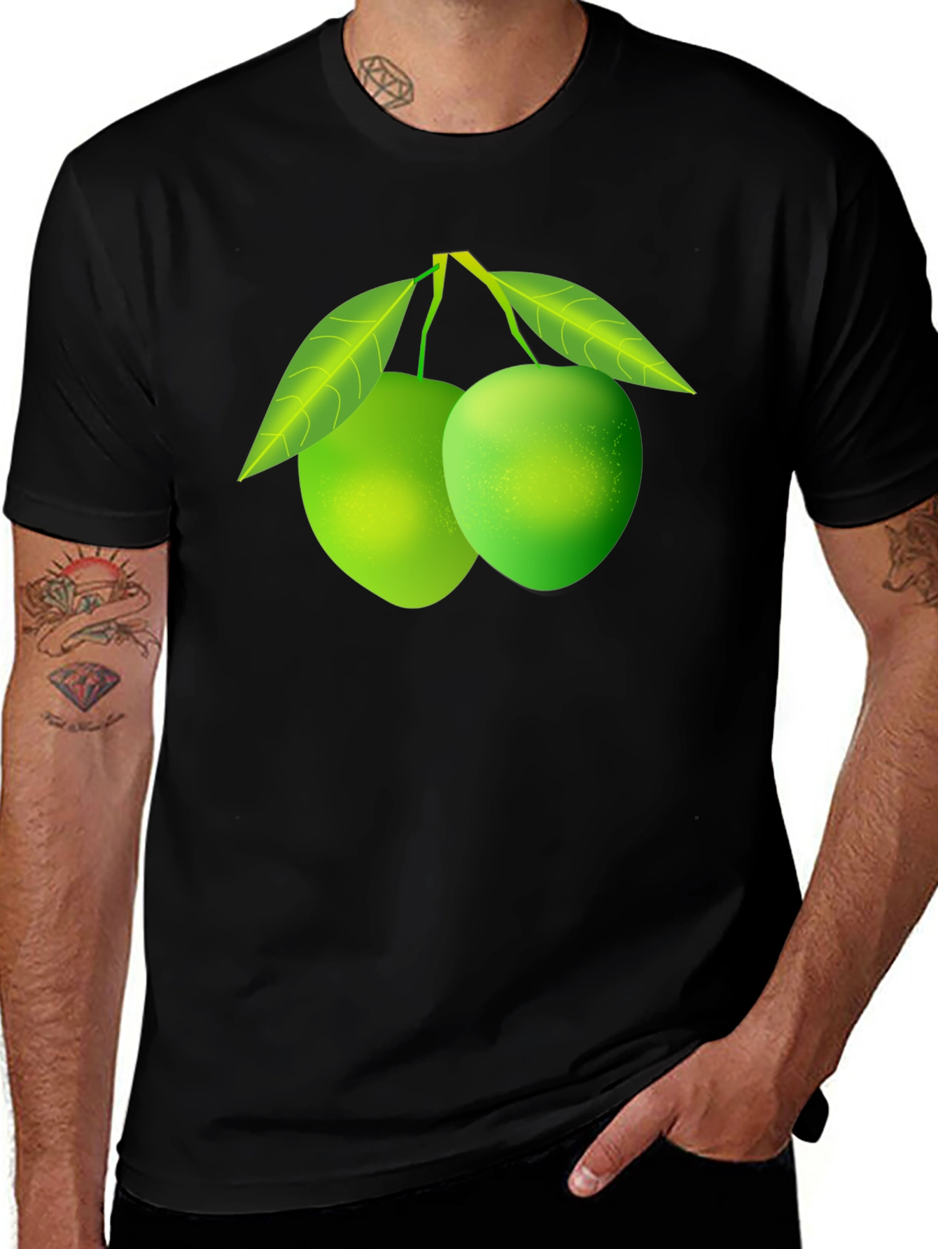 Fresh Mango Graphic Tee - Stylish Black Shirt