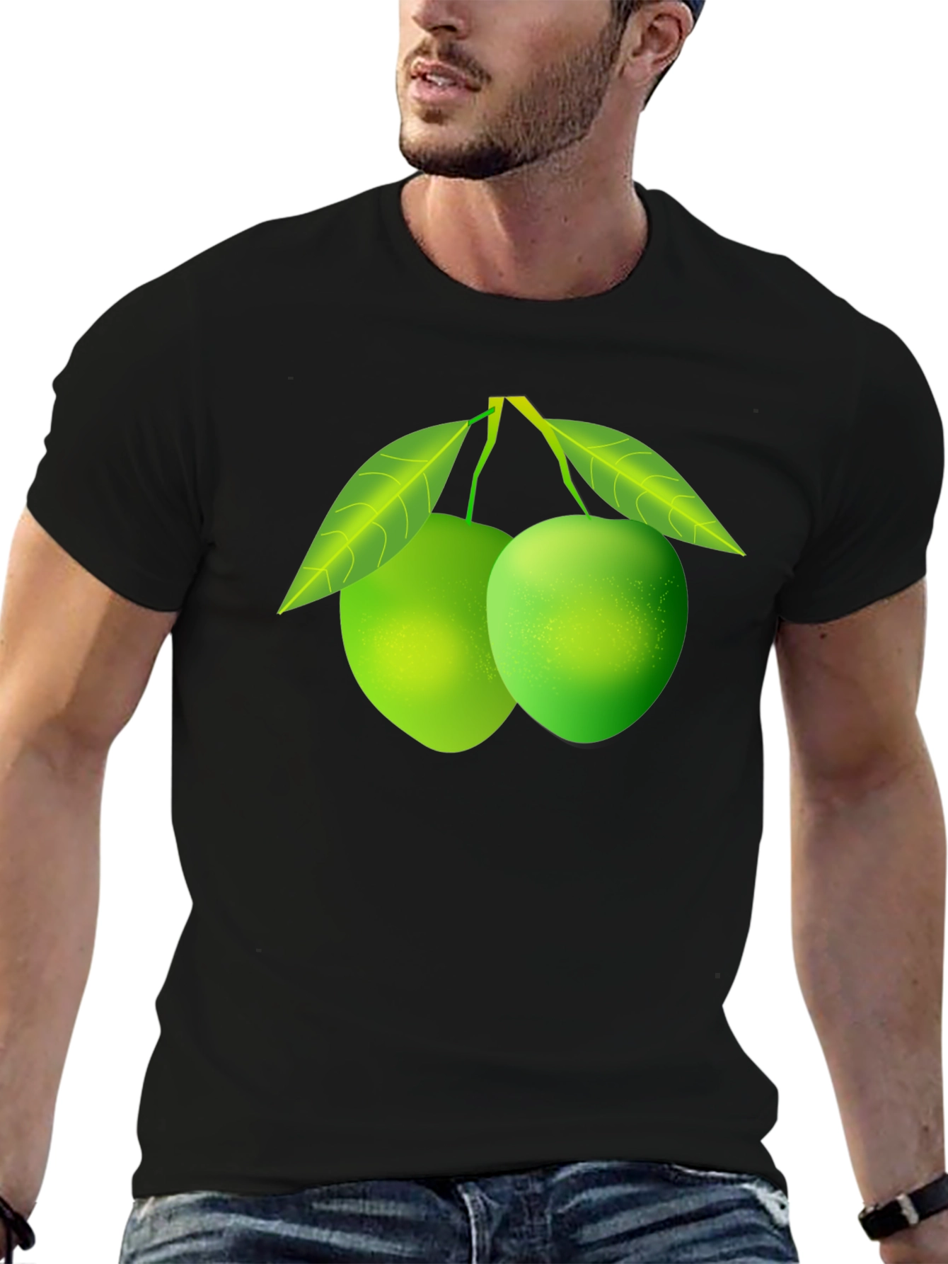 Fresh Mango Graphic Tee - Stylish Black Shirt