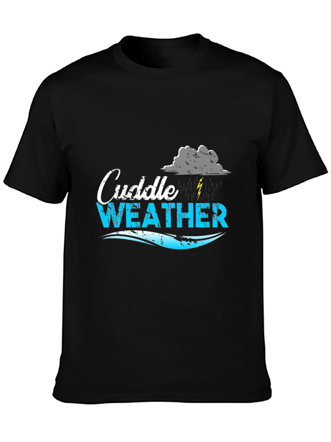 Cuddle Weather Graphic Tee - Black