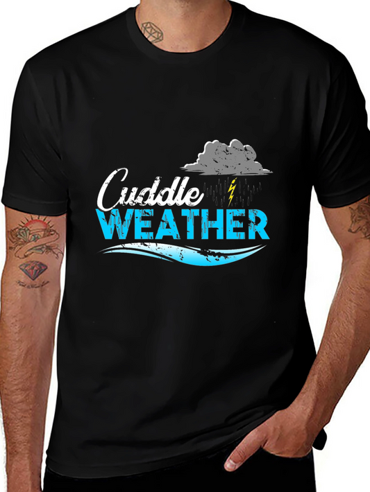 Cuddle Weather Graphic Tee - Black