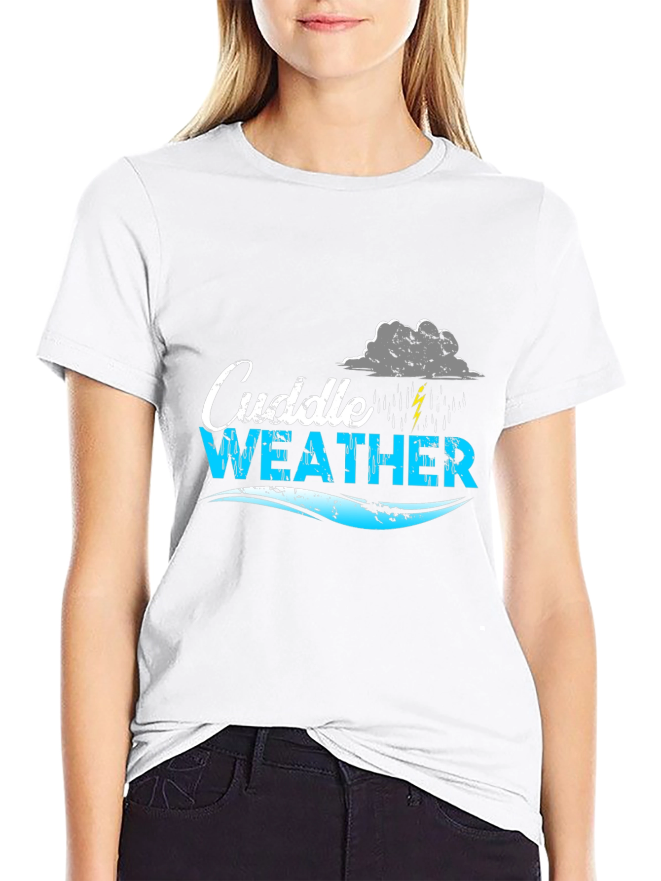 Cuddle Weather Graphic Tee - Black