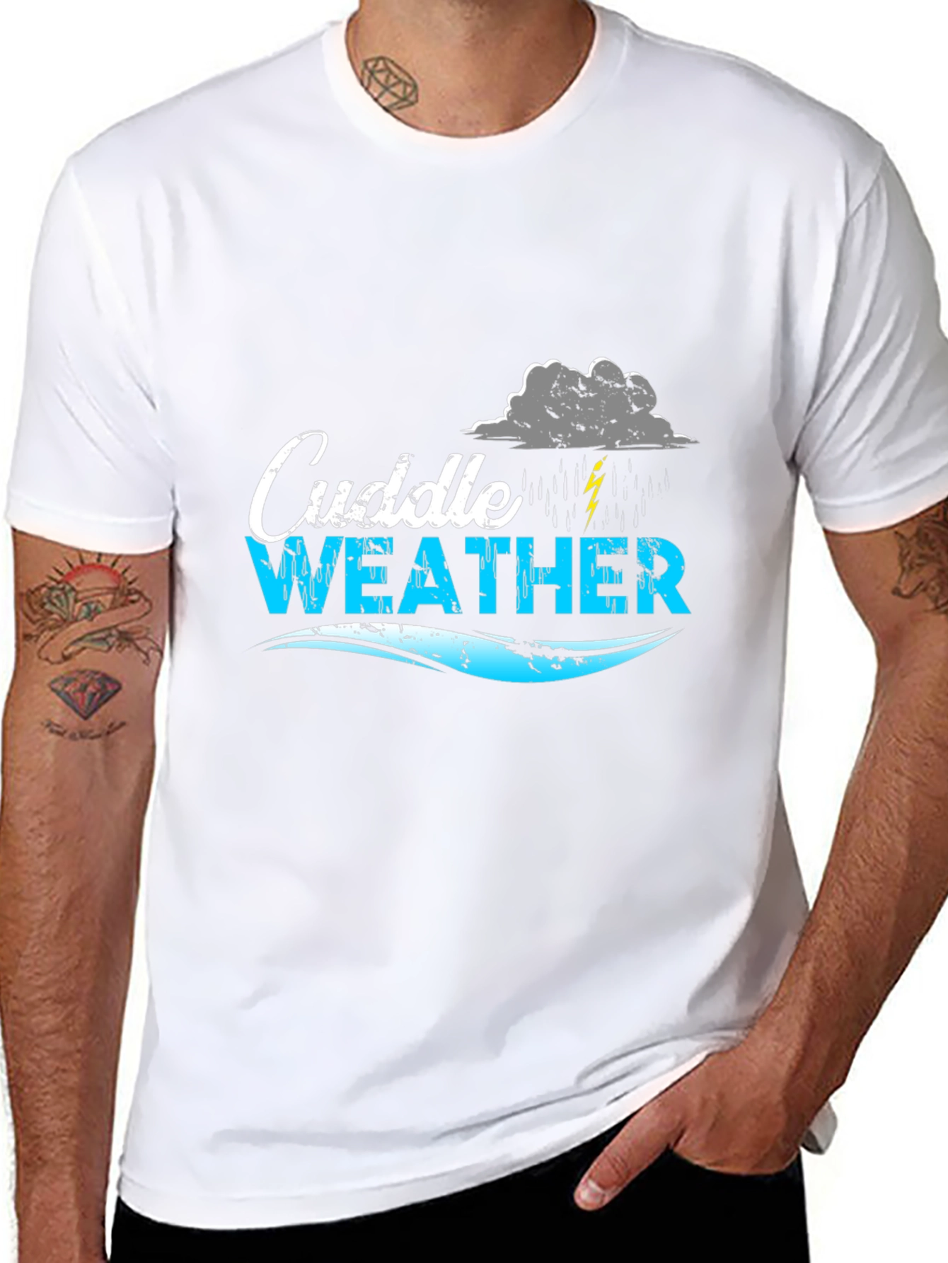 Cuddle Weather Graphic Tee - Black