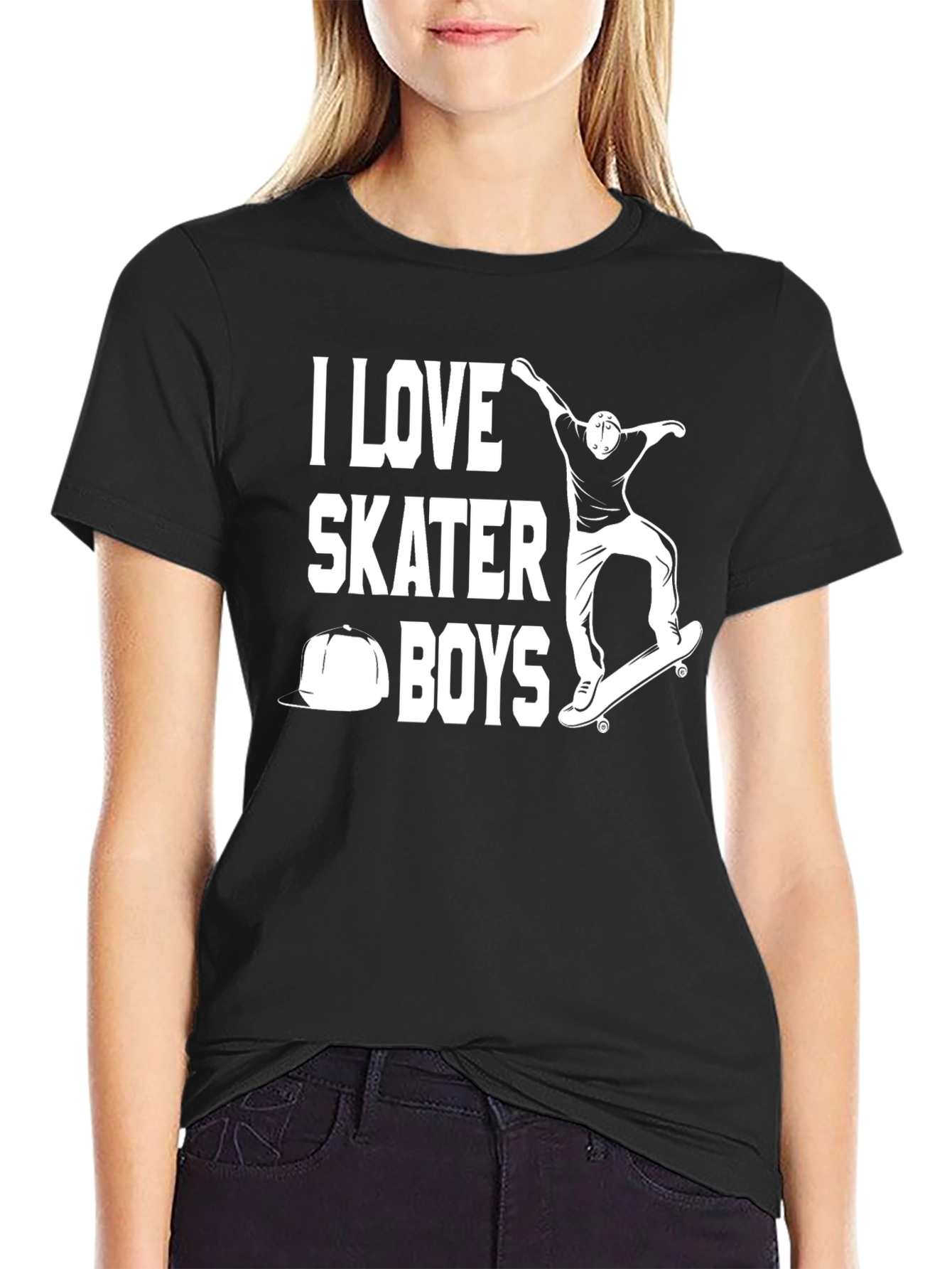 I Love Skater Boys Graphic Tee