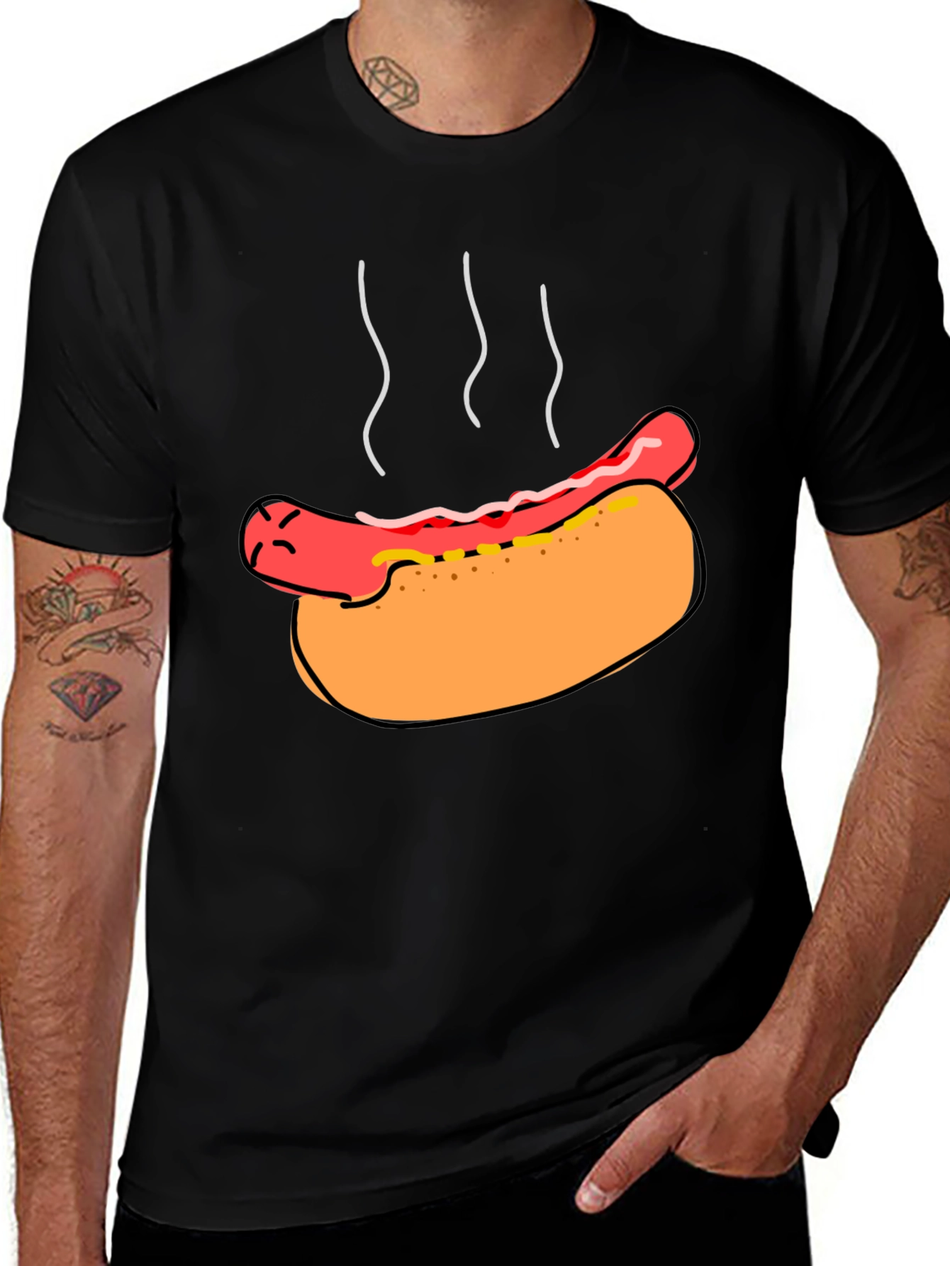 Hot Dog Graphic Tee - Novelty T-Shirt