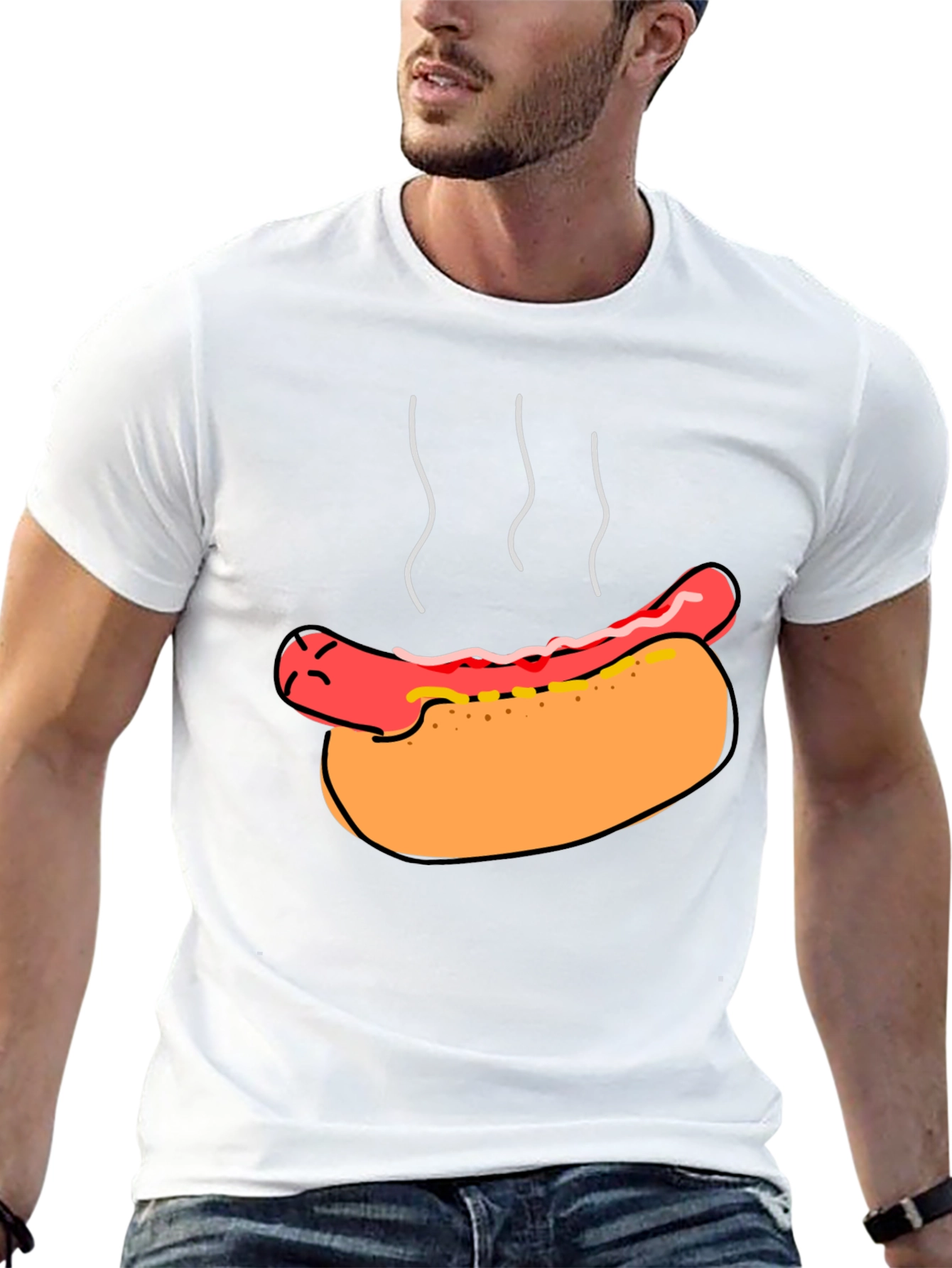 Hot Dog Graphic Tee - Novelty T-Shirt