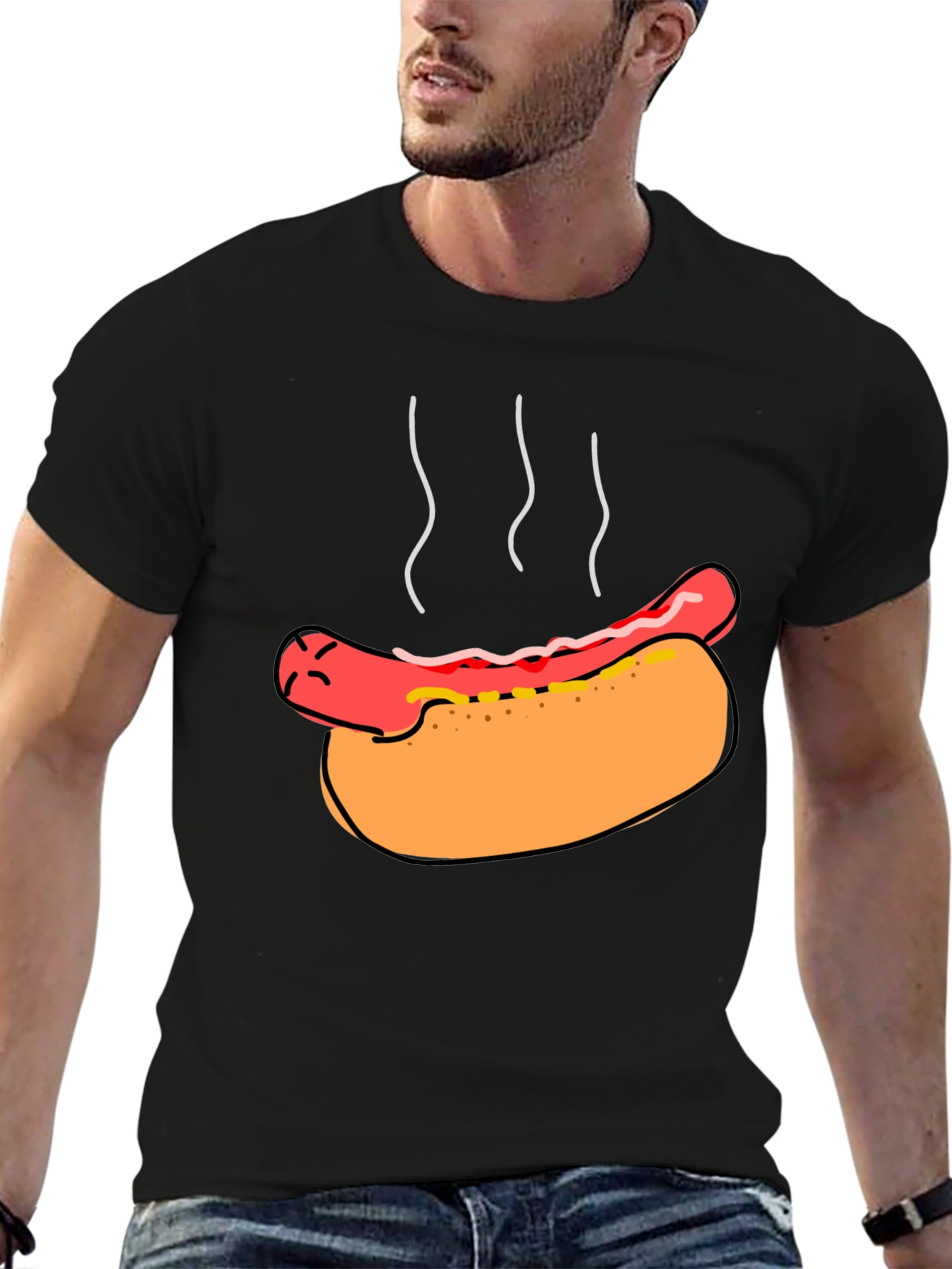 Hot Dog Graphic Tee - Novelty T-Shirt