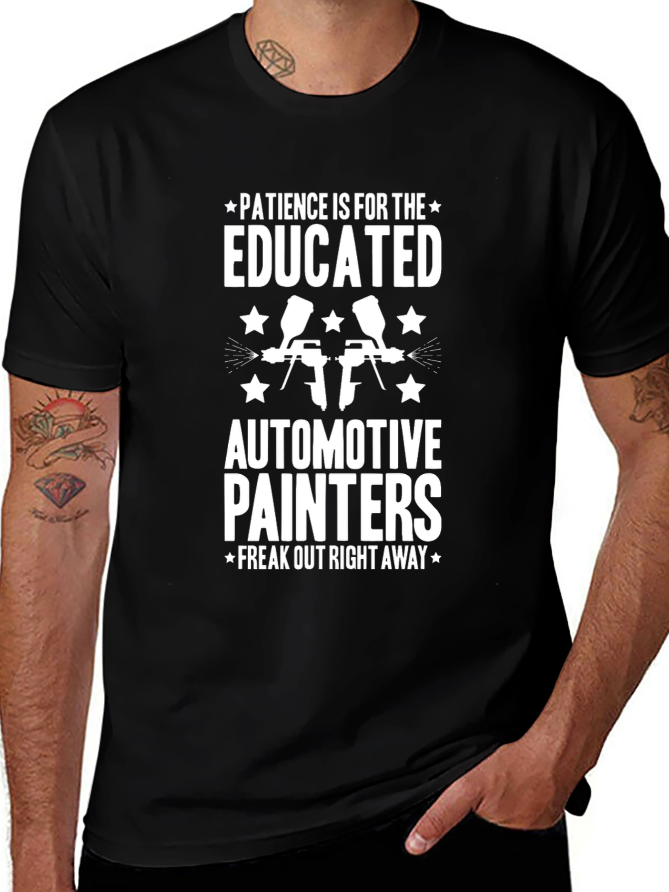 Patience Educated Automotive Painters T-Shirt