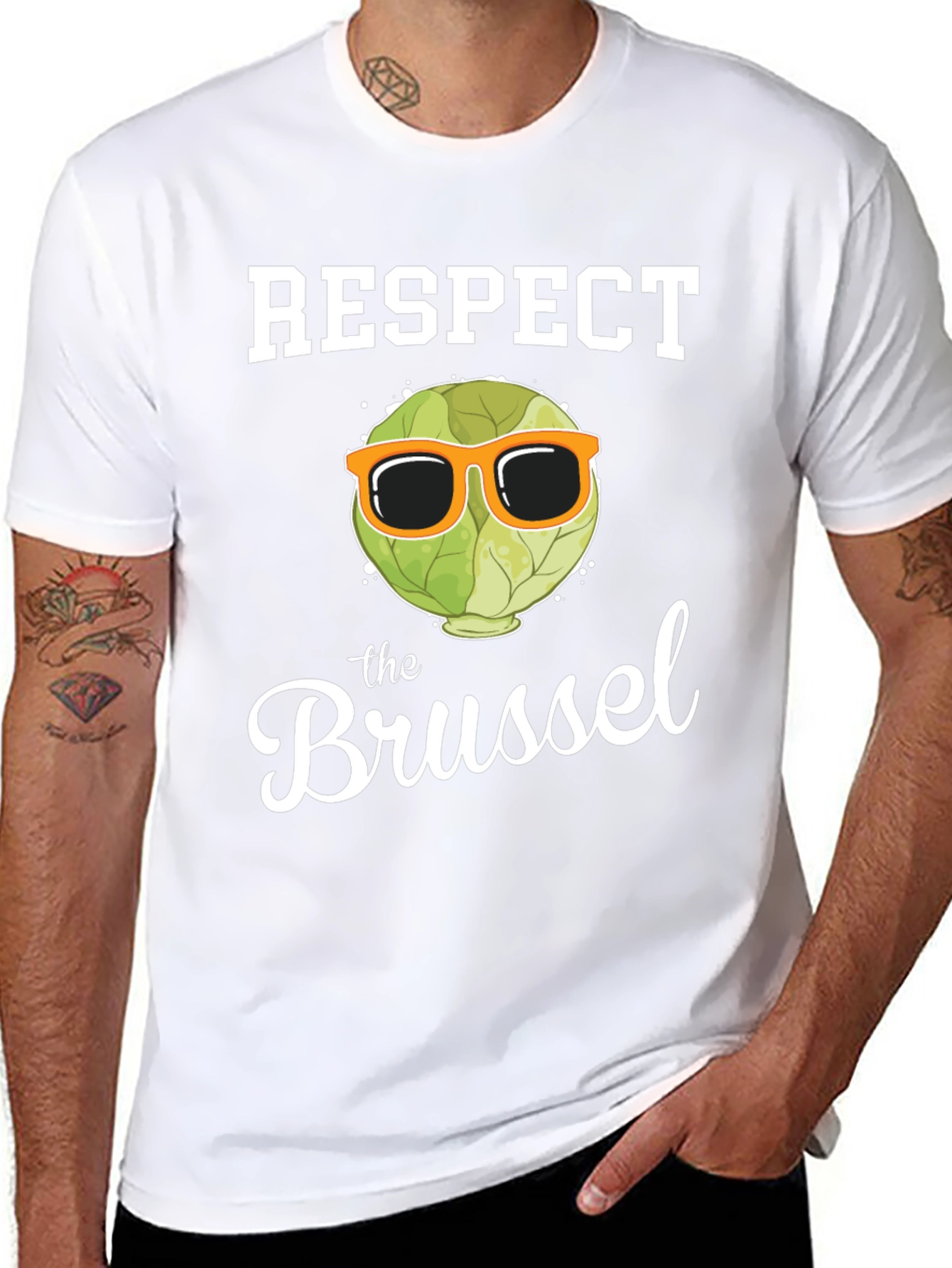 Respect the Brussel Sprout Graphic T-Shirt