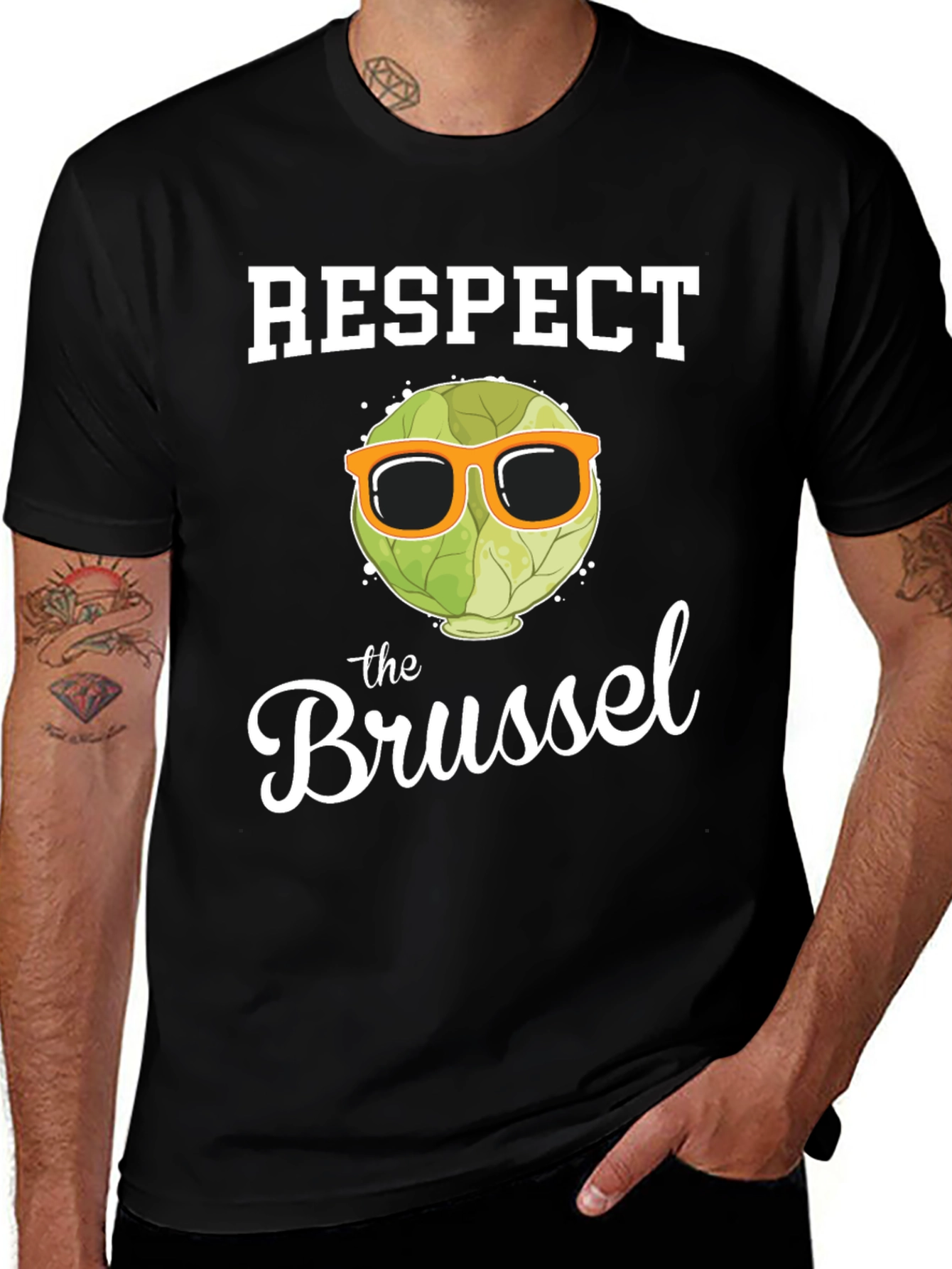 Respect the Brussel Sprout Graphic T-Shirt