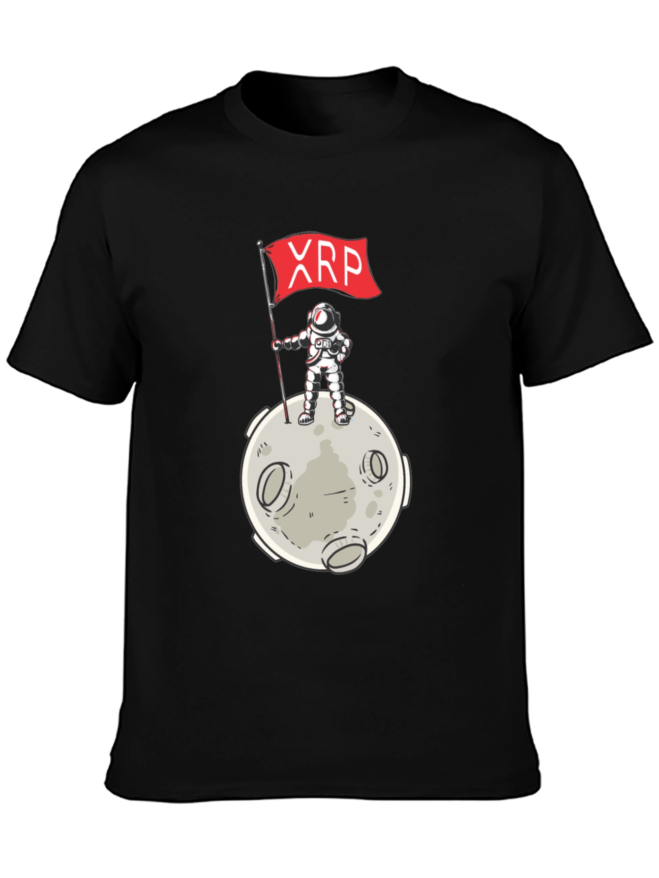XRP Moon Landing T-Shirt - Crypto Astronaut