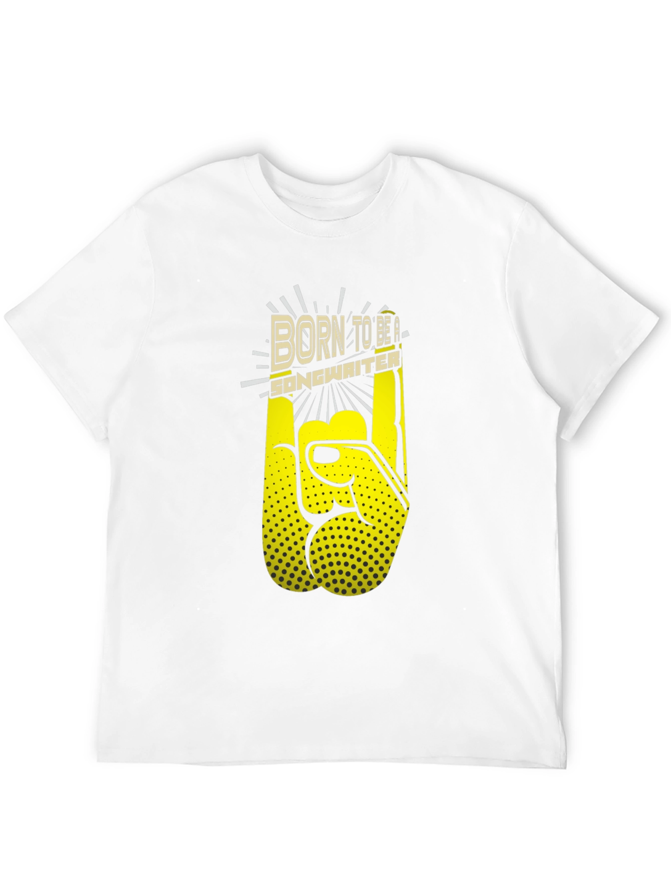 Born to Be a Songwriter Black Graphic Tee